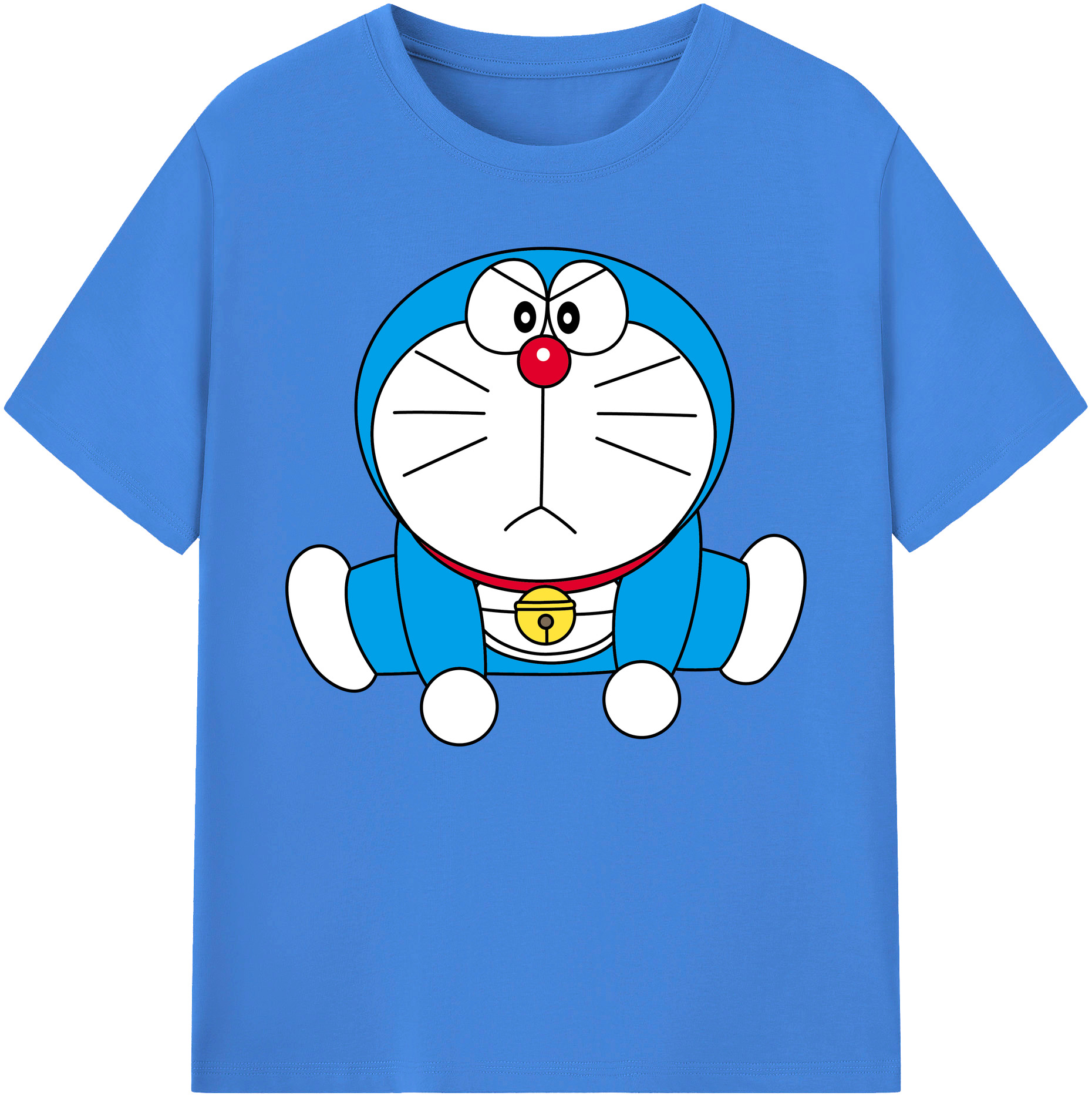 （画像用） ドラえもん Doraemon 綿100％ メンズ半袖Tシャツ｜肌触りやわらか＆通気性