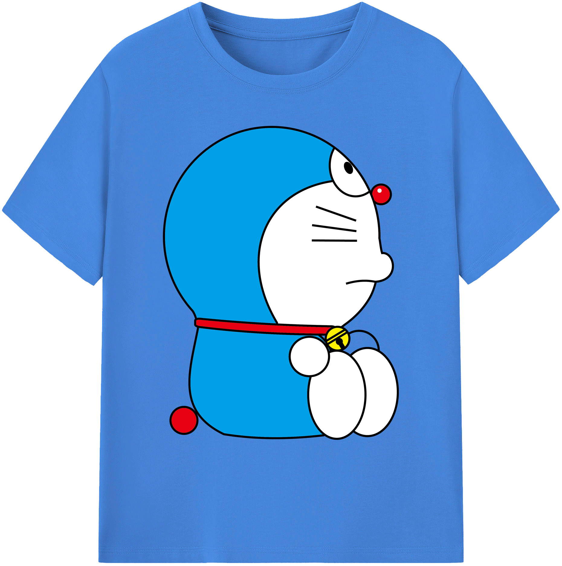 （画像用） ドラえもん Doraemon 綿100％ メンズ半袖Tシャツ｜肌触りやわらか＆通気性