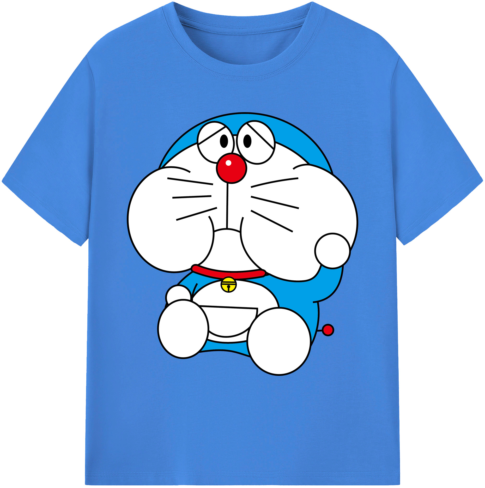 （画像用） ドラえもん Doraemon 綿100％ メンズ半袖Tシャツ｜肌触りやわらか＆通気性