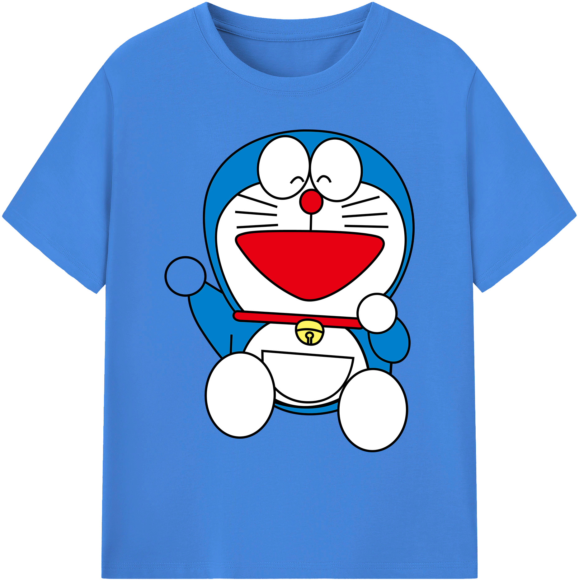 （画像用） ドラえもん Doraemon 綿100％ メンズ半袖Tシャツ｜肌触りやわらか＆通気性