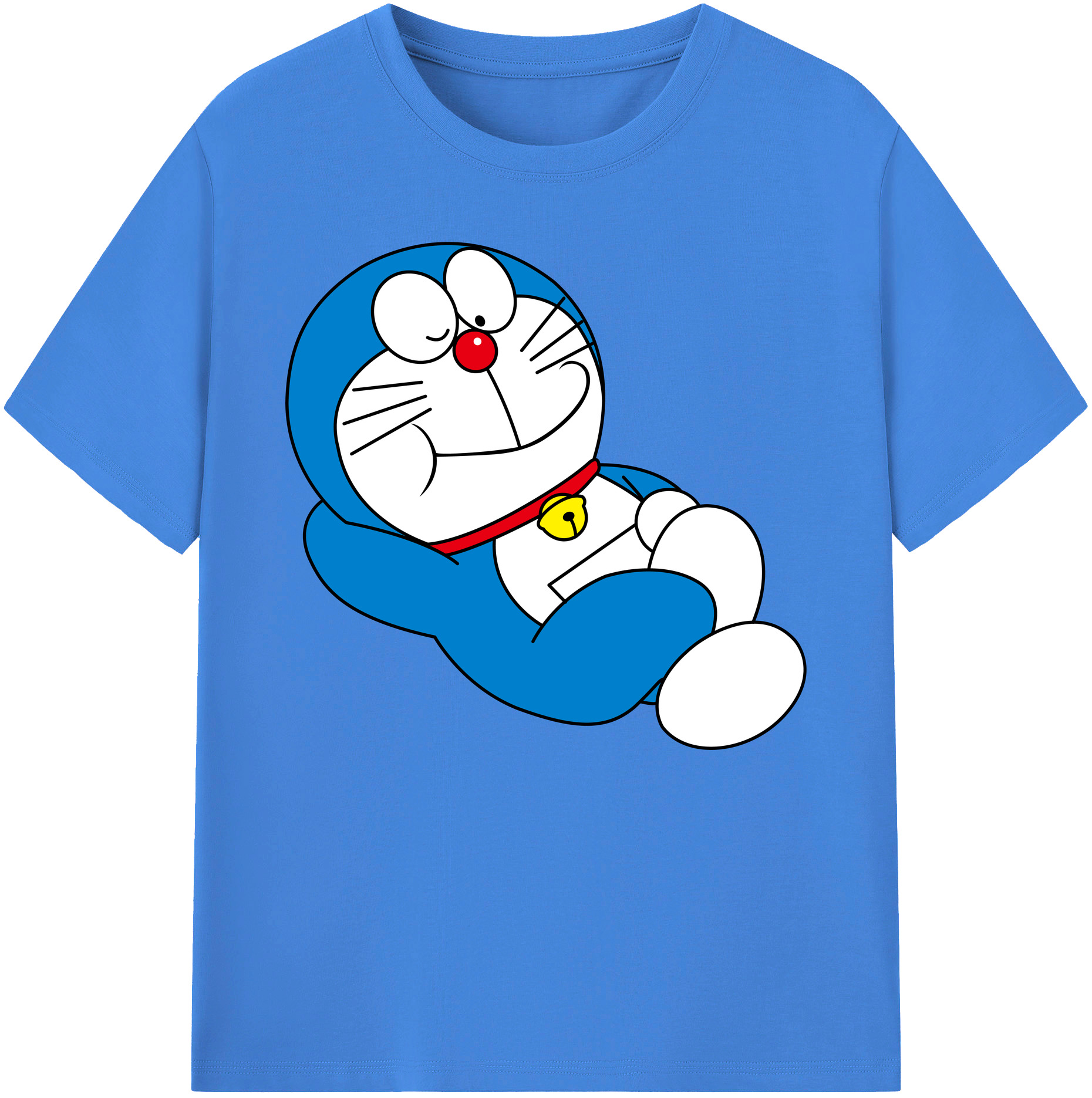 （画像用） ドラえもん Doraemon 綿100％ メンズ半袖Tシャツ｜肌触りやわらか＆通気性