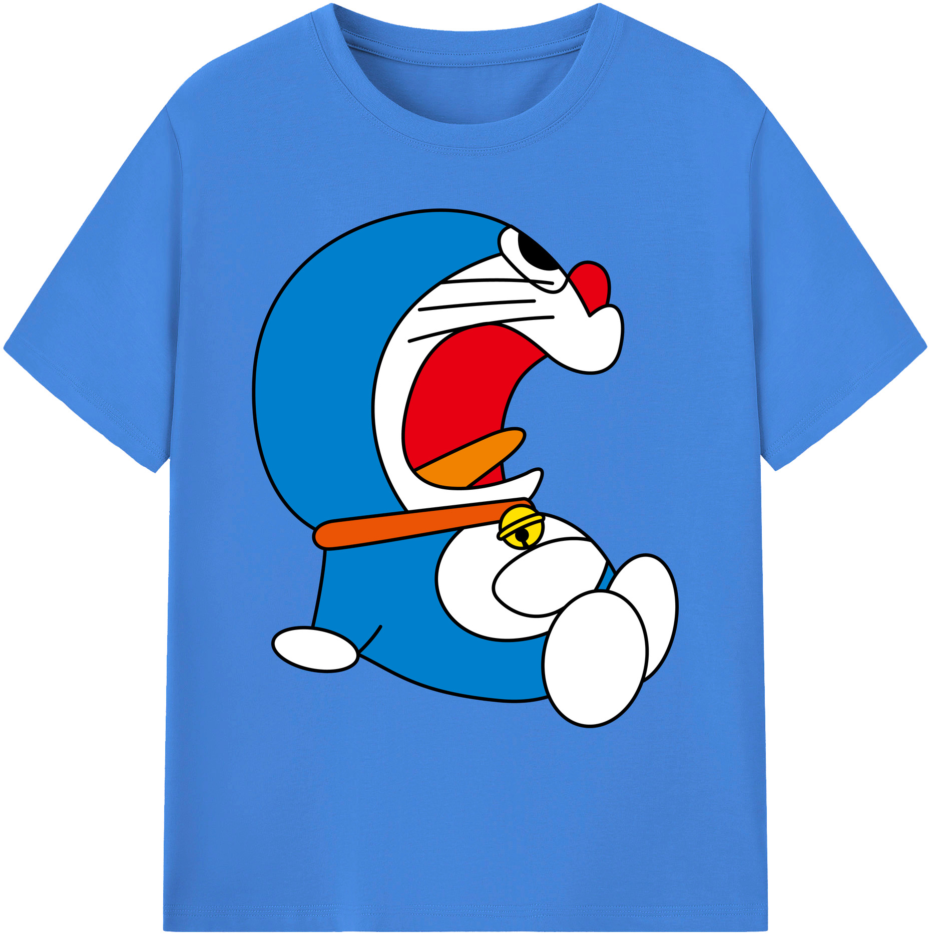 （画像用） ドラえもん Doraemon 綿100％ メンズ半袖Tシャツ｜肌触りやわらか＆通気性