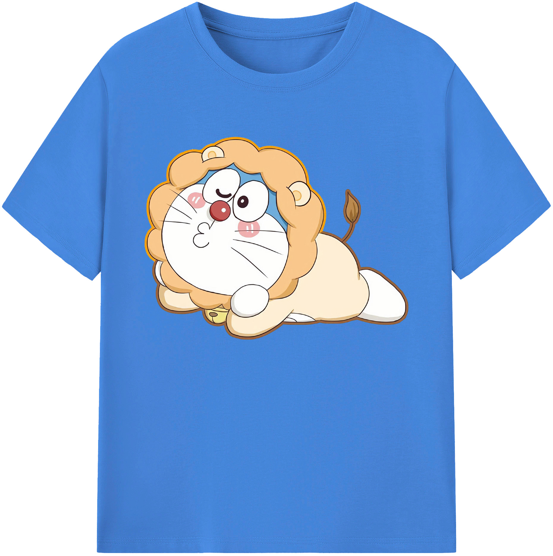 （画像用） ドラえもん Doraemon 綿100％ メンズ半袖Tシャツ｜肌触りやわらか＆通気性