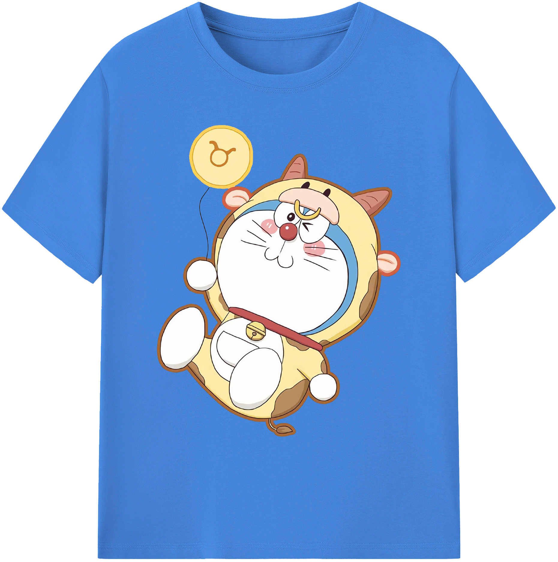 （画像用） ドラえもん Doraemon 綿100％ メンズ半袖Tシャツ｜肌触りやわらか＆通気性