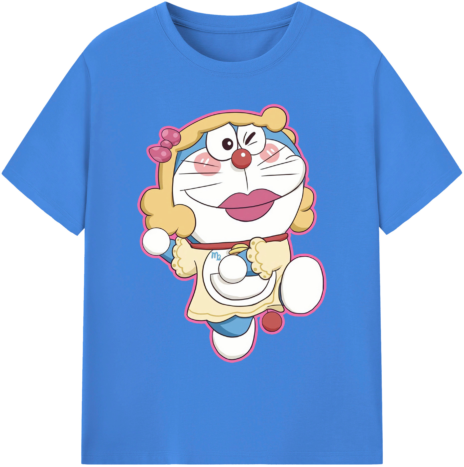 （画像用） ドラえもん Doraemon 綿100％ メンズ半袖Tシャツ｜肌触りやわらか＆通気性