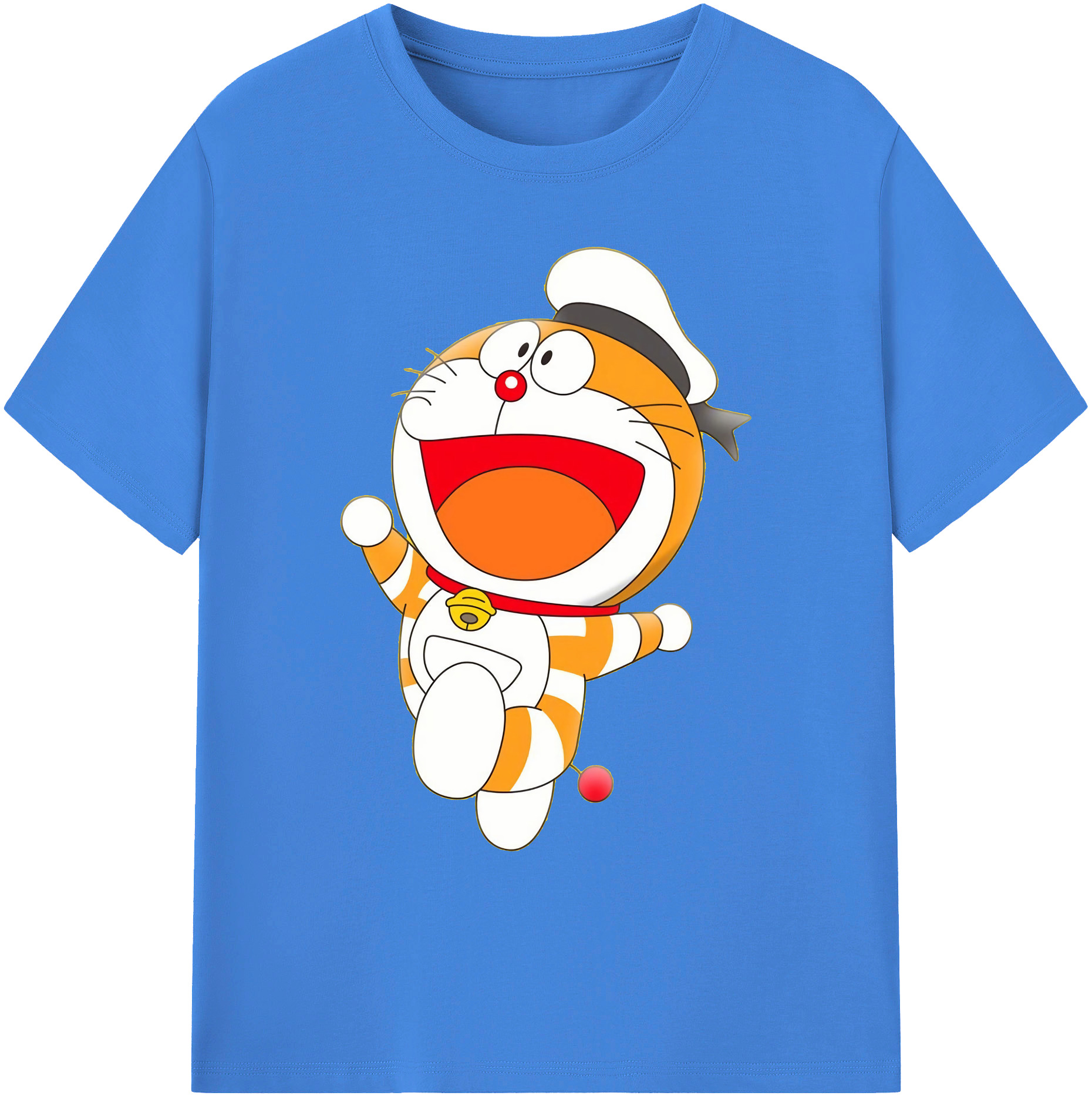 （画像用） ドラえもん Doraemon 綿100％ メンズ半袖Tシャツ｜肌触りやわらか＆通気性