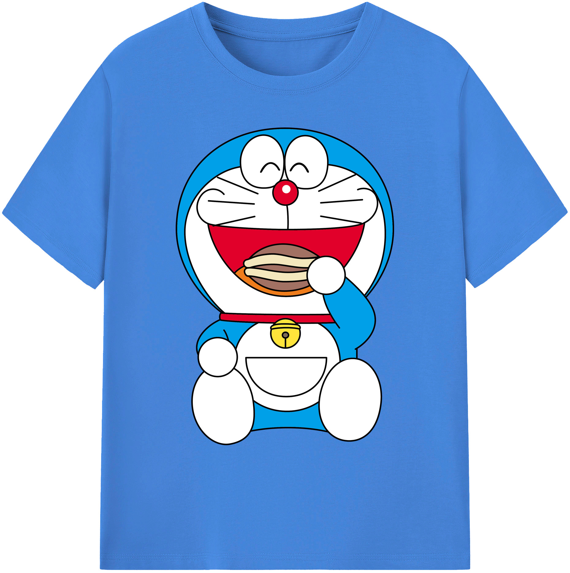 （画像用） ドラえもん Doraemon 綿100％ メンズ半袖Tシャツ｜肌触りやわらか＆通気性