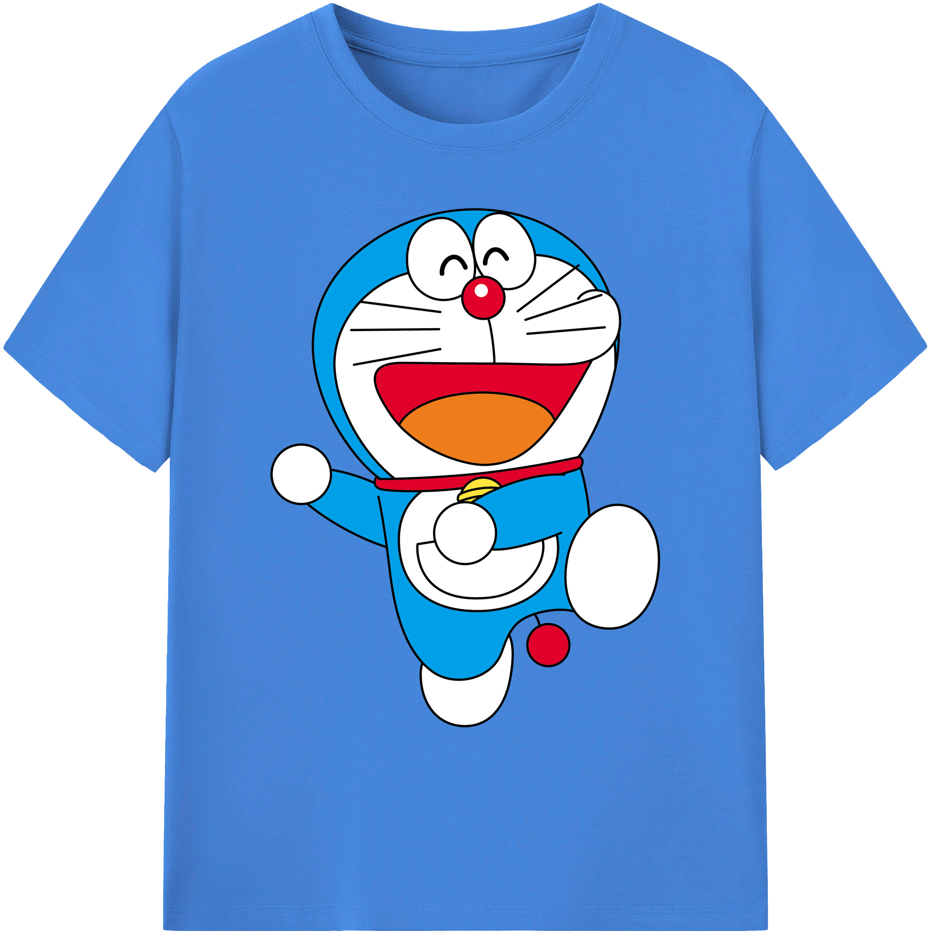 （画像用） ドラえもん Doraemon 綿100％ メンズ半袖Tシャツ｜肌触りやわらか＆通気性