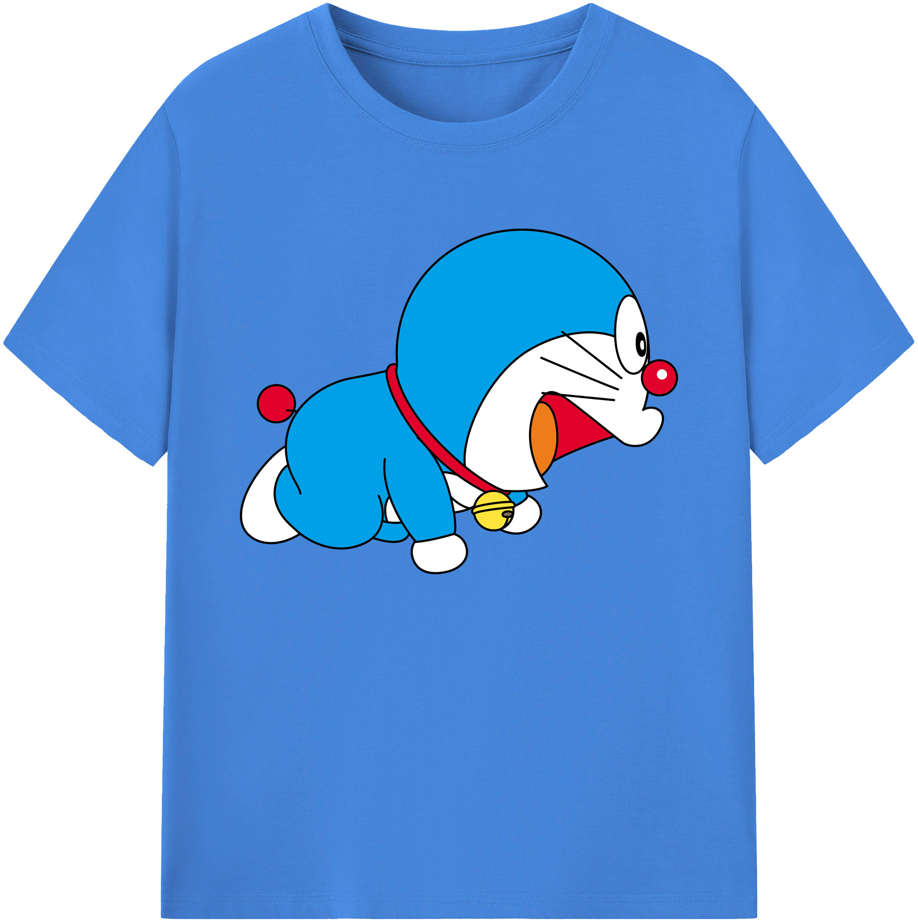 （画像用） ドラえもん Doraemon 綿100％ メンズ半袖Tシャツ｜肌触りやわらか＆通気性