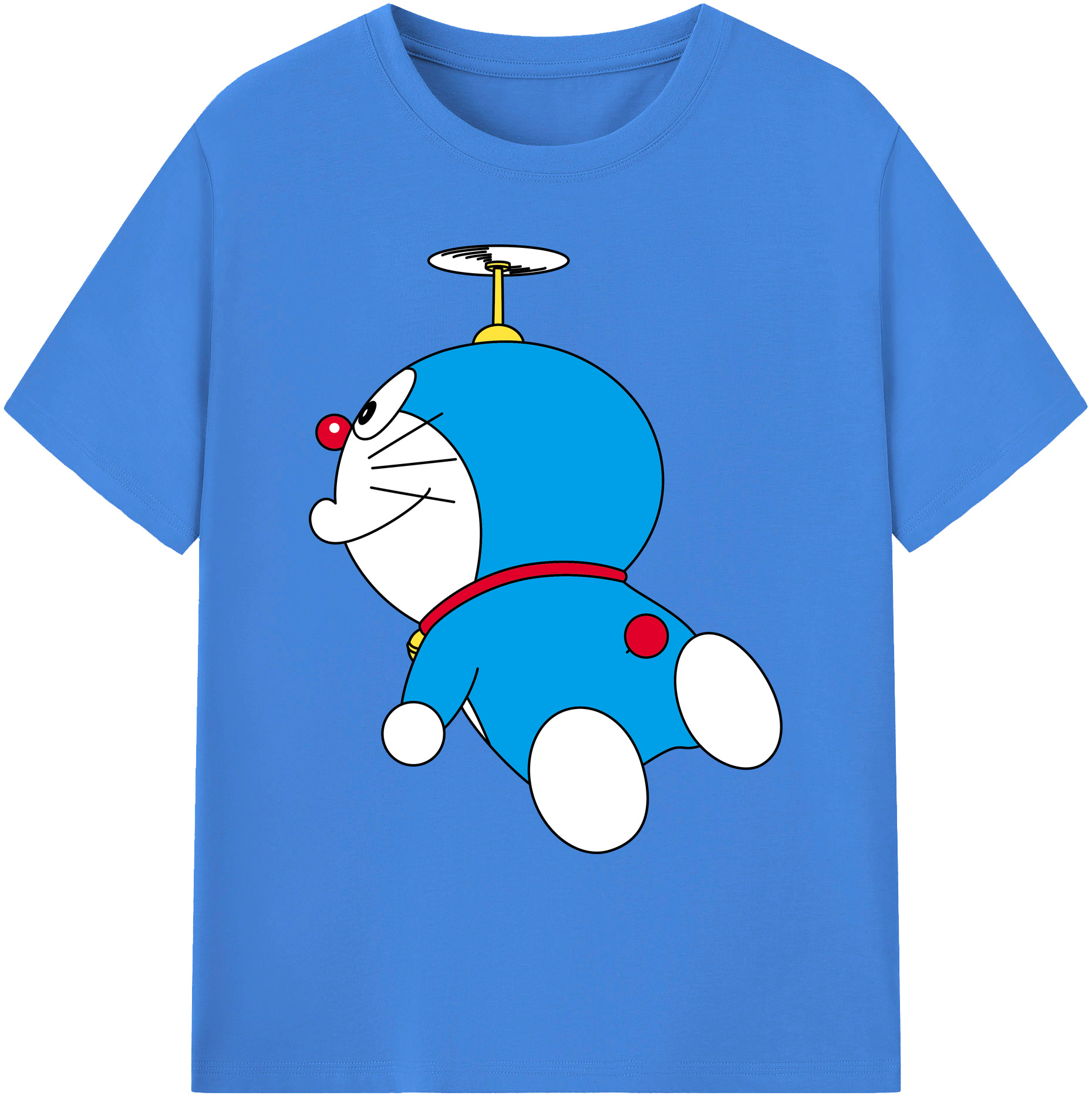 （画像用） ドラえもん Doraemon 綿100％ メンズ半袖Tシャツ｜肌触りやわらか＆通気性