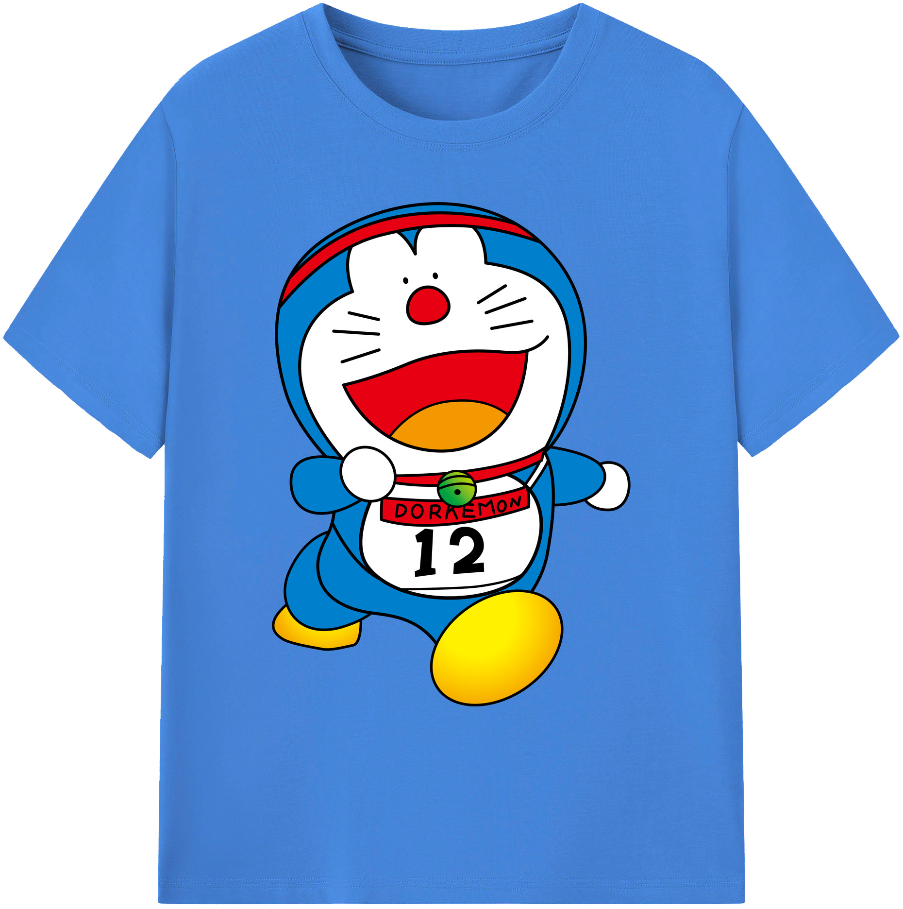 （画像用） ドラえもん Doraemon 綿100％ メンズ半袖Tシャツ｜肌触りやわらか＆通気性
