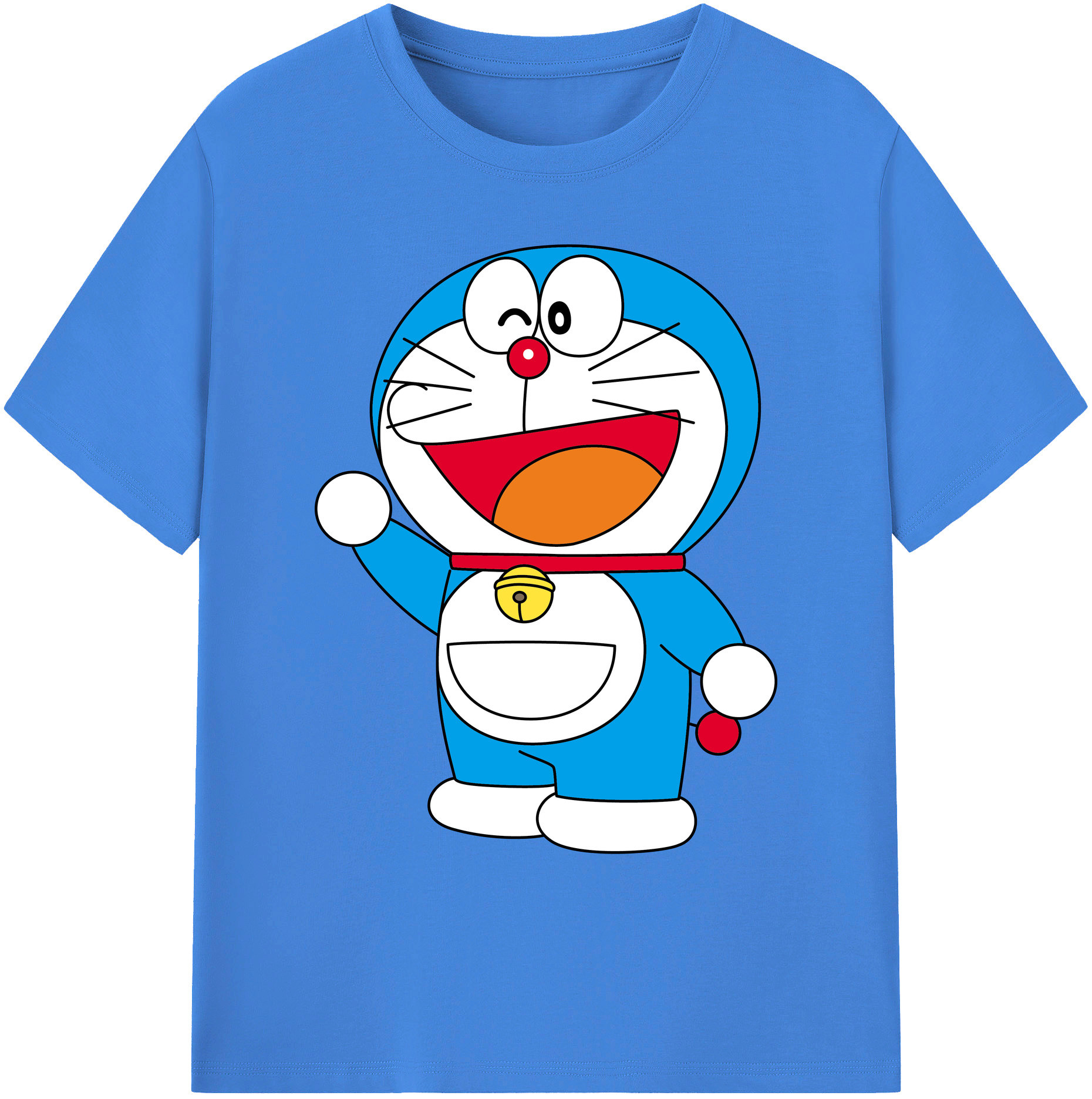 （画像用） ドラえもん Doraemon 綿100％ メンズ半袖Tシャツ｜肌触りやわらか＆通気性