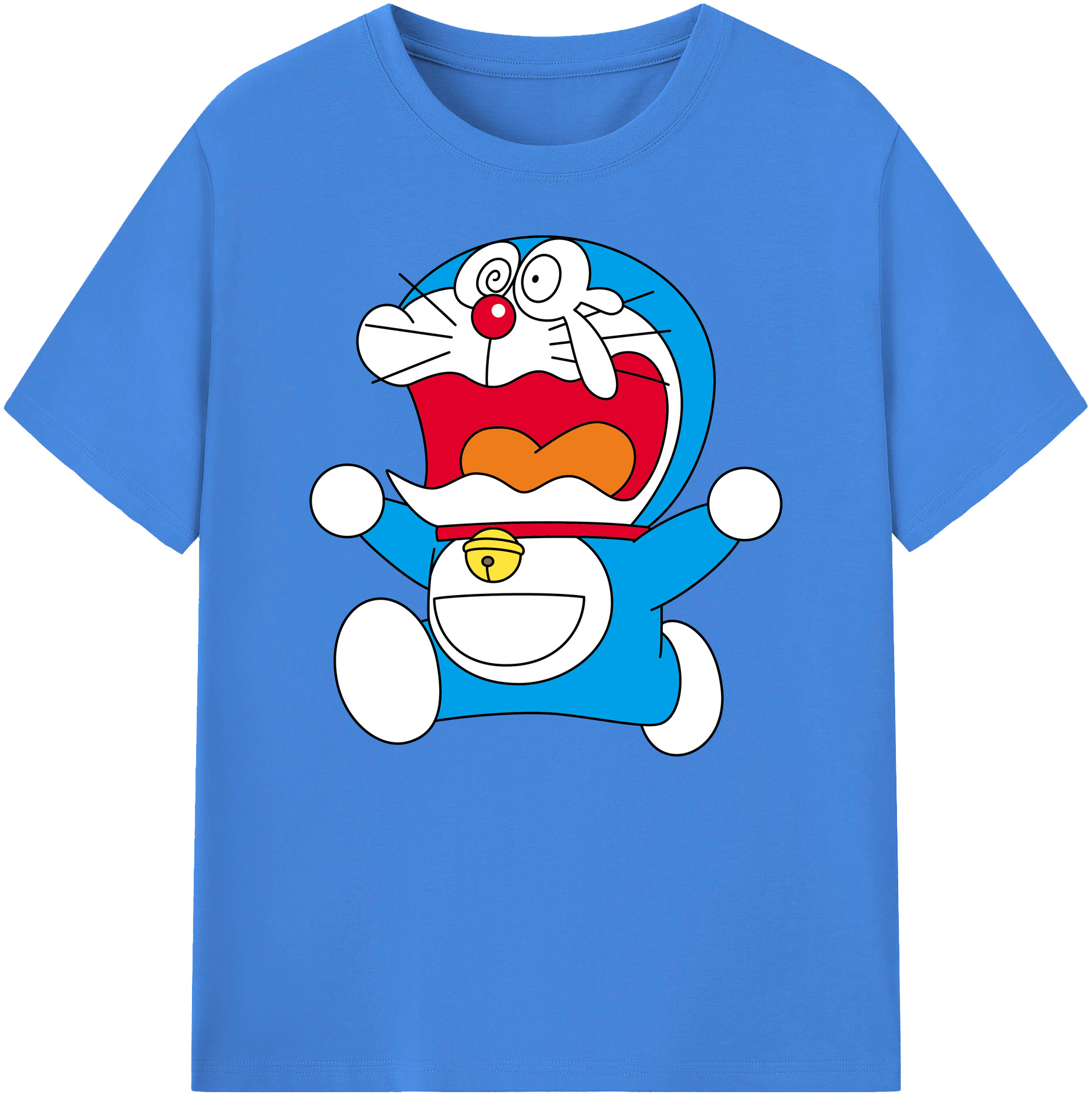 （画像用） ドラえもん Doraemon 綿100％ メンズ半袖Tシャツ｜肌触りやわらか＆通気性