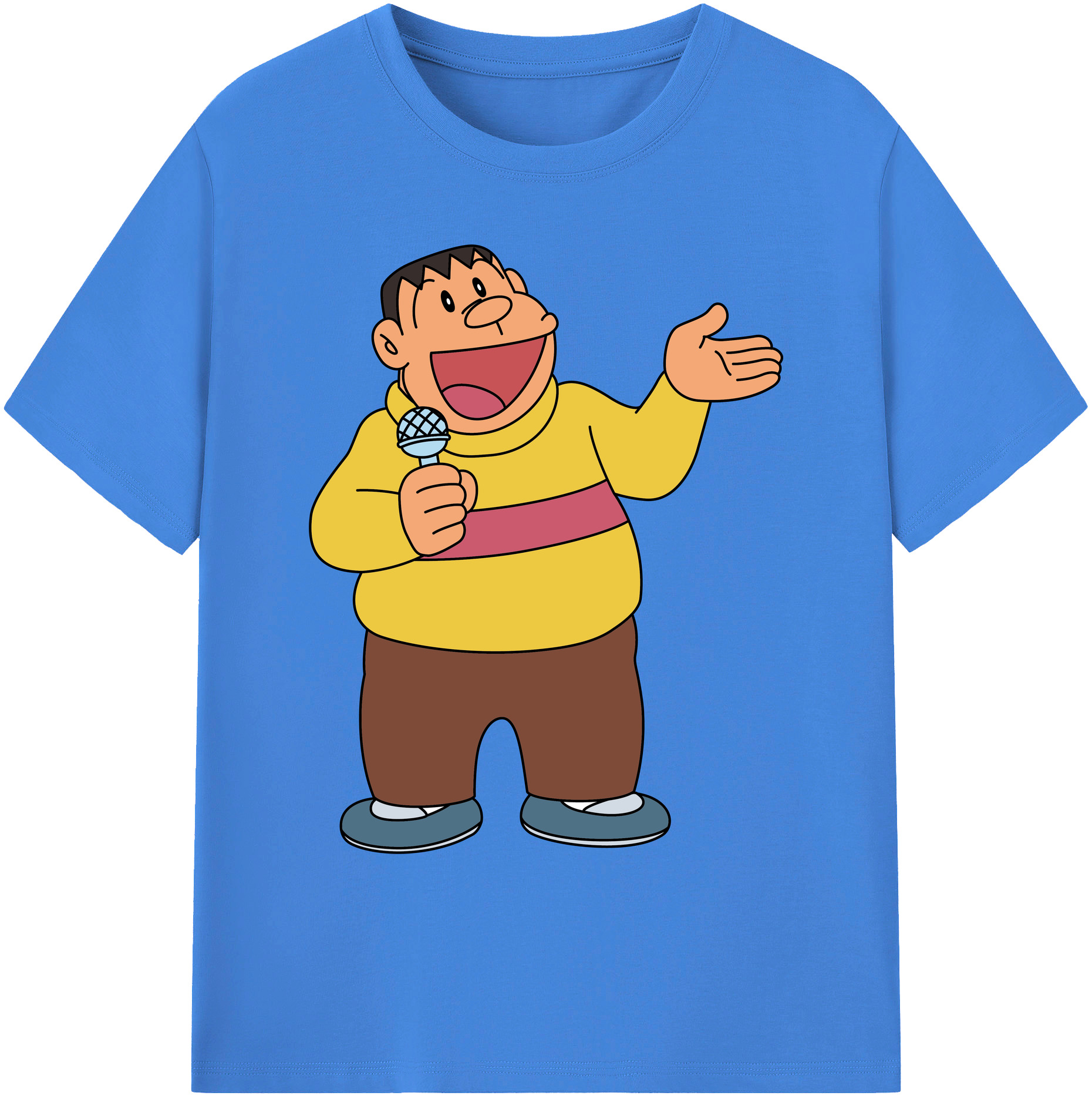 （画像用） ドラえもん 剛田武 Doraemon Gouta Takeshi 綿100％ メンズ半袖Tシャツ｜肌触りやわらか＆通気性