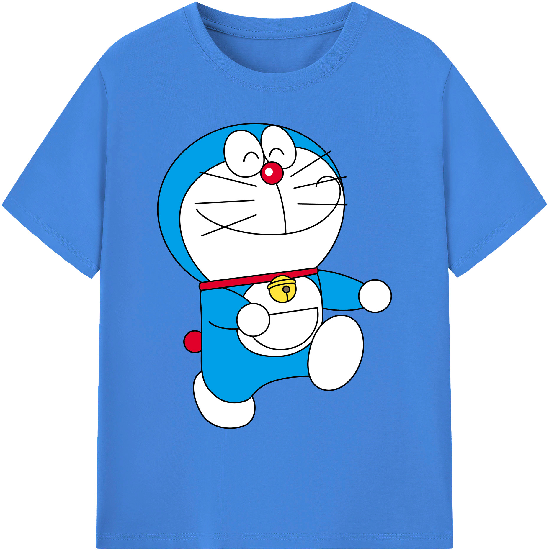 （画像用） ドラえもん Doraemon 綿100％ メンズ半袖Tシャツ｜肌触りやわらか＆通気性