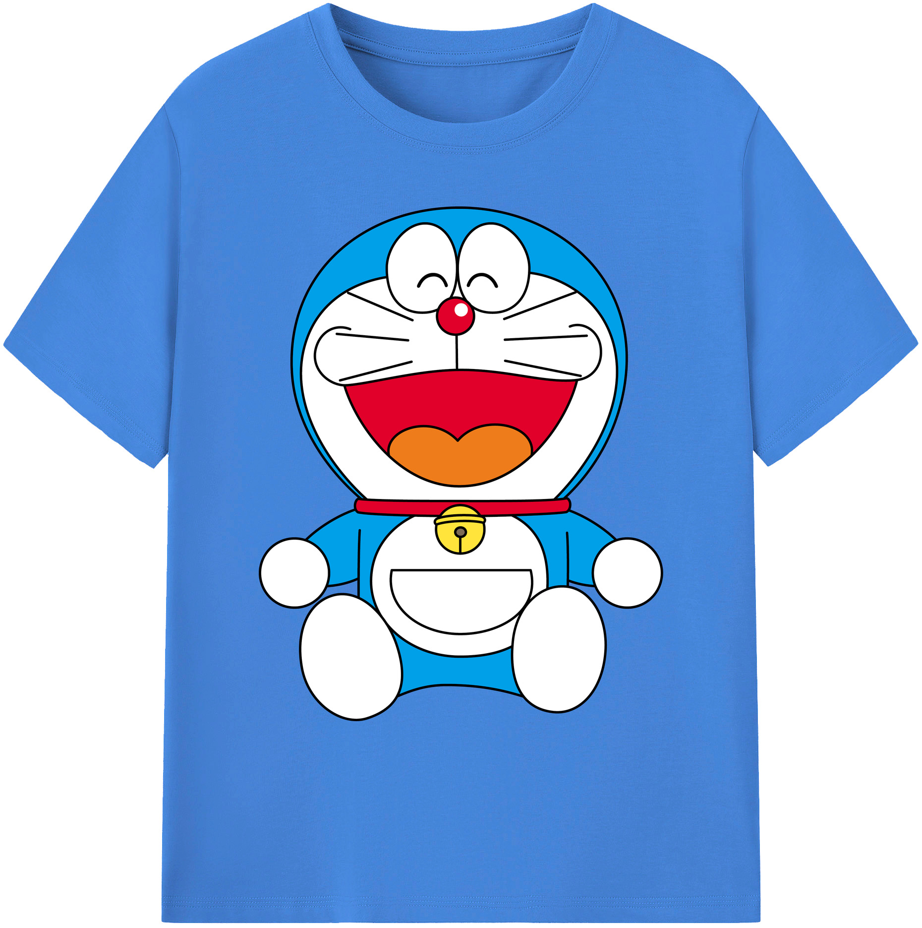 （画像用） ドラえもん Doraemon 綿100％ メンズ半袖Tシャツ｜肌触りやわらか＆通気性