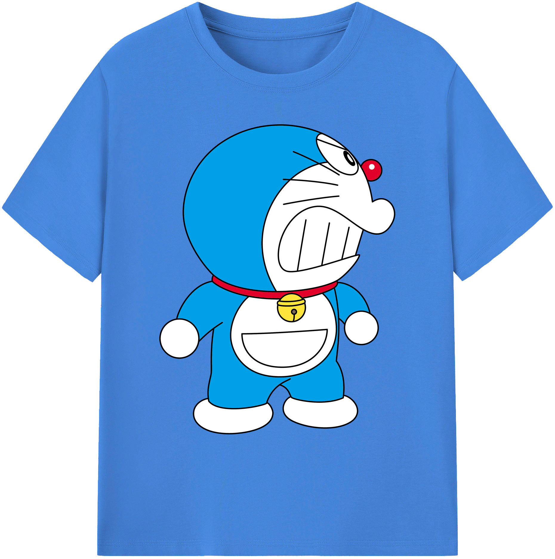 （画像用） ドラえもん Doraemon 綿100％ メンズ半袖Tシャツ｜肌触りやわらか＆通気性