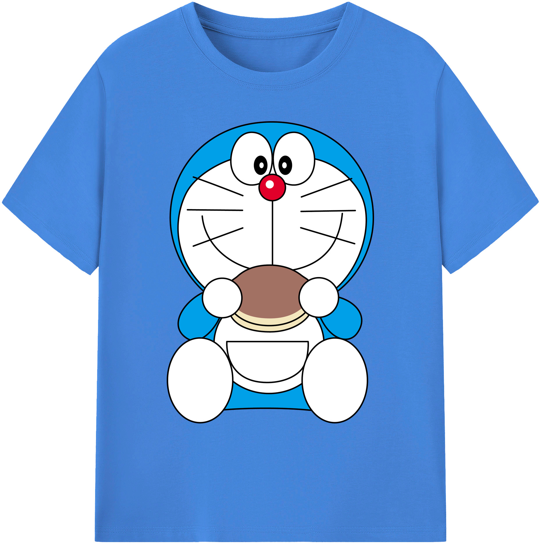 （画像用） ドラえもん Doraemon 綿100％ メンズ半袖Tシャツ｜肌触りやわらか＆通気性