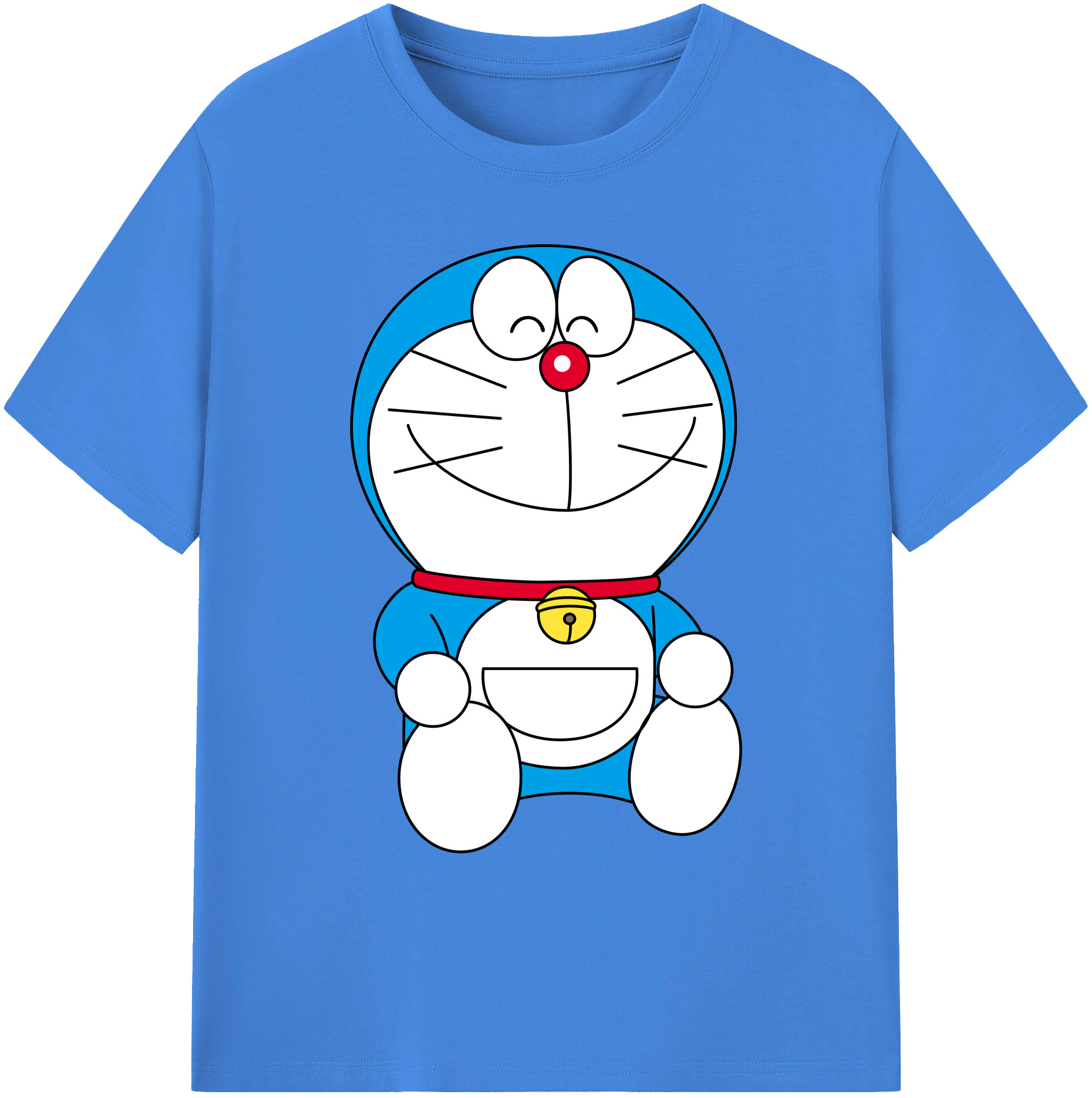 （画像用） ドラえもん Doraemon 綿100％ メンズ半袖Tシャツ｜肌触りやわらか＆通気性