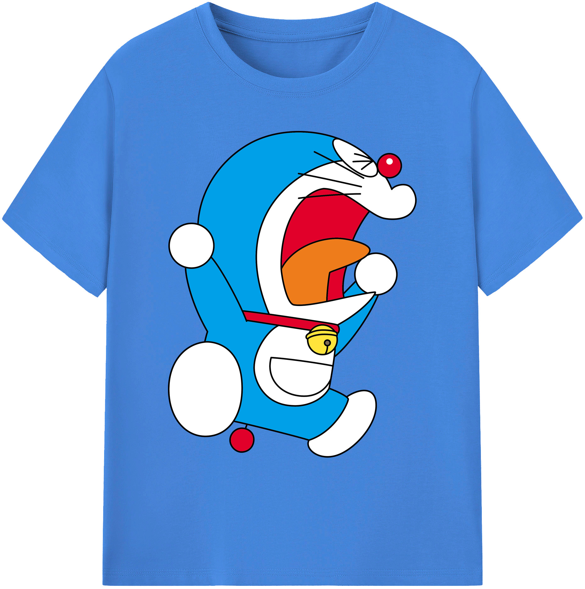（画像用） ドラえもん Doraemon 綿100％ メンズ半袖Tシャツ｜肌触りやわらか＆通気性