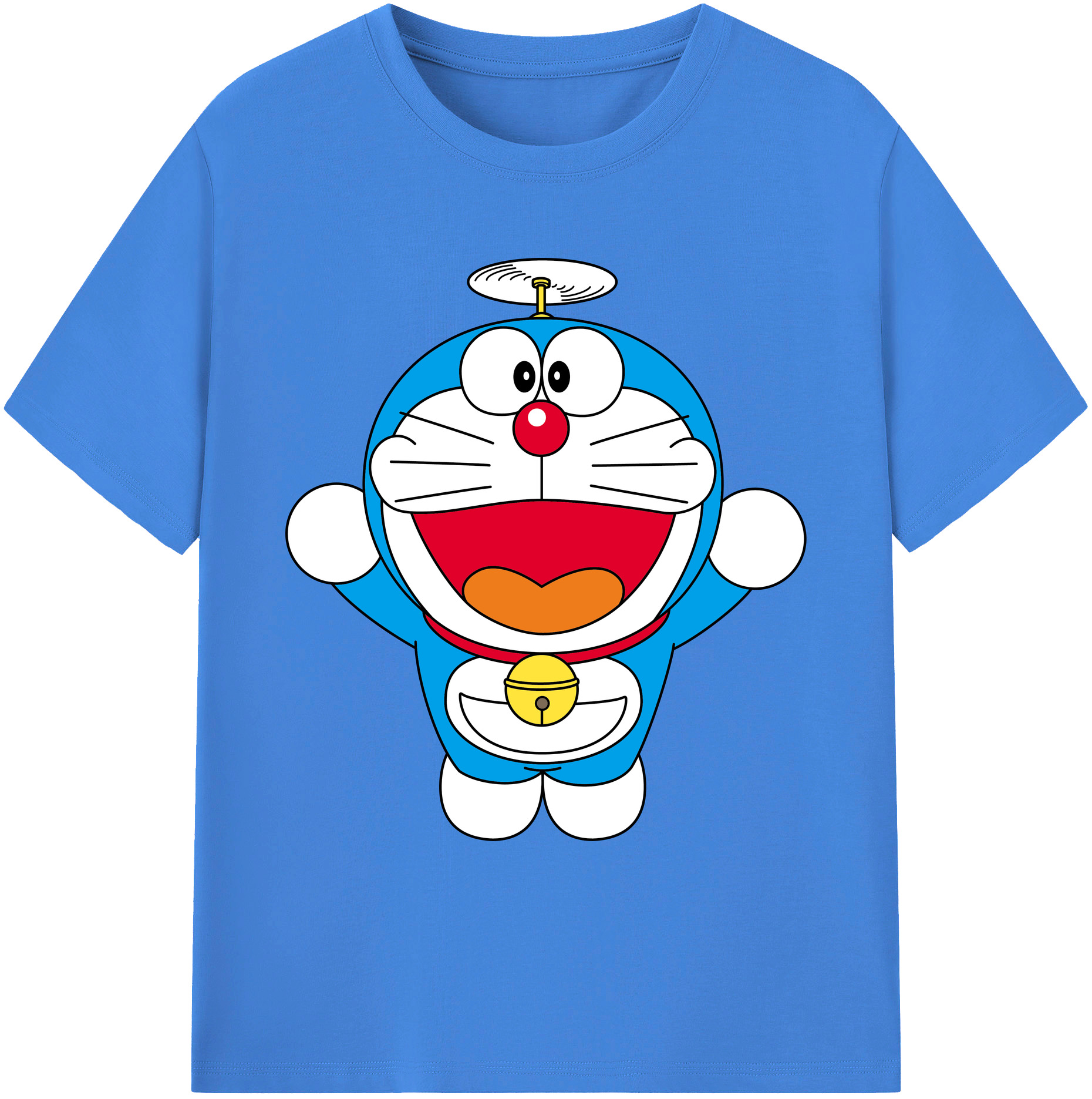 （画像用） ドラえもん Doraemon 綿100％ メンズ半袖Tシャツ｜肌触りやわらか＆通気性