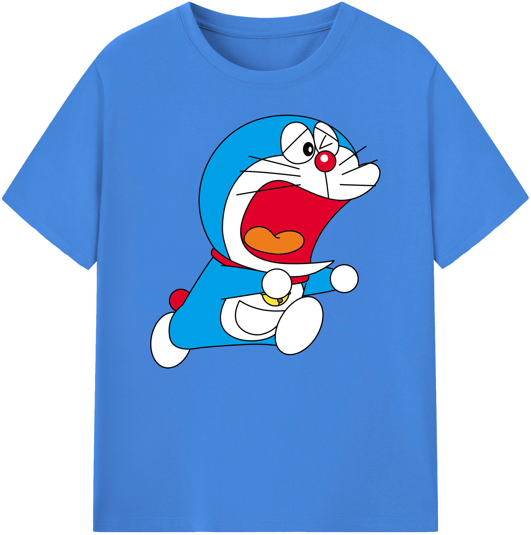 （画像用） ドラえもん Doraemon 綿100％ メンズ半袖Tシャツ｜肌触りやわらか＆通気性