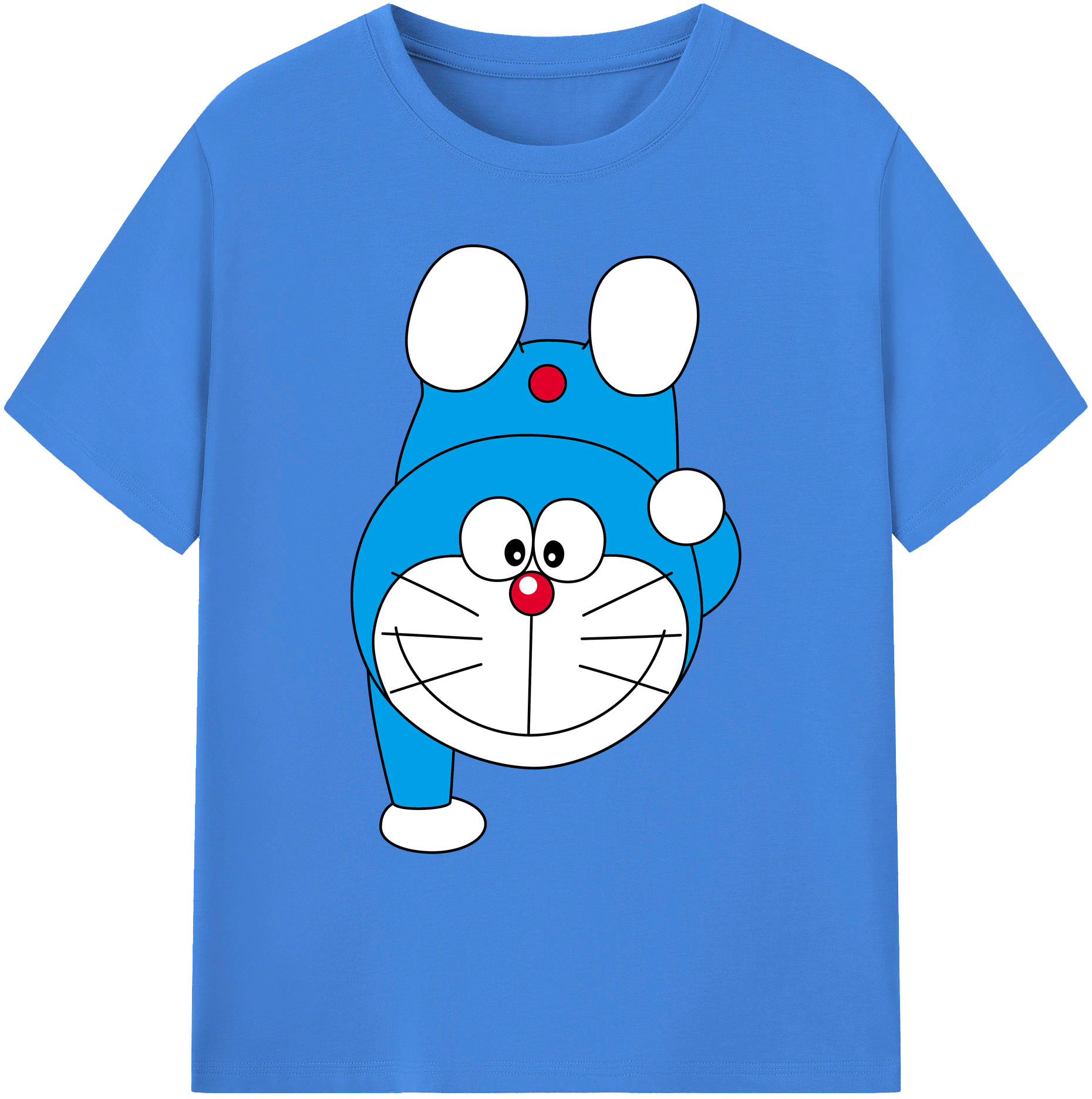 （画像用） ドラえもん Doraemon 綿100％ メンズ半袖Tシャツ｜肌触りやわらか＆通気性