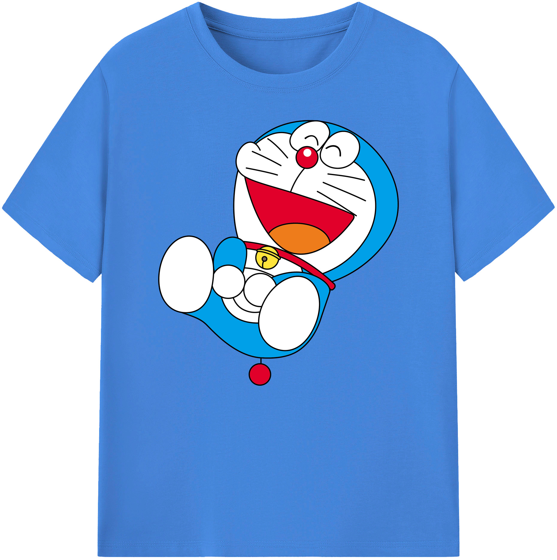 （画像用） ドラえもん Doraemon 綿100％ メンズ半袖Tシャツ｜肌触りやわらか＆通気性