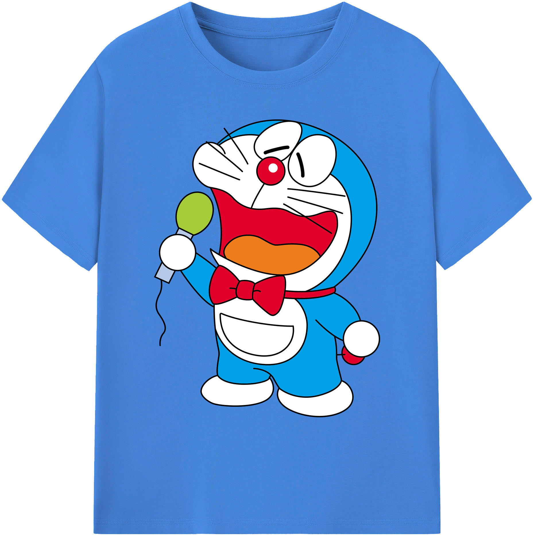 （画像用） ドラえもん Doraemon 綿100％ メンズ半袖Tシャツ｜肌触りやわらか＆通気性