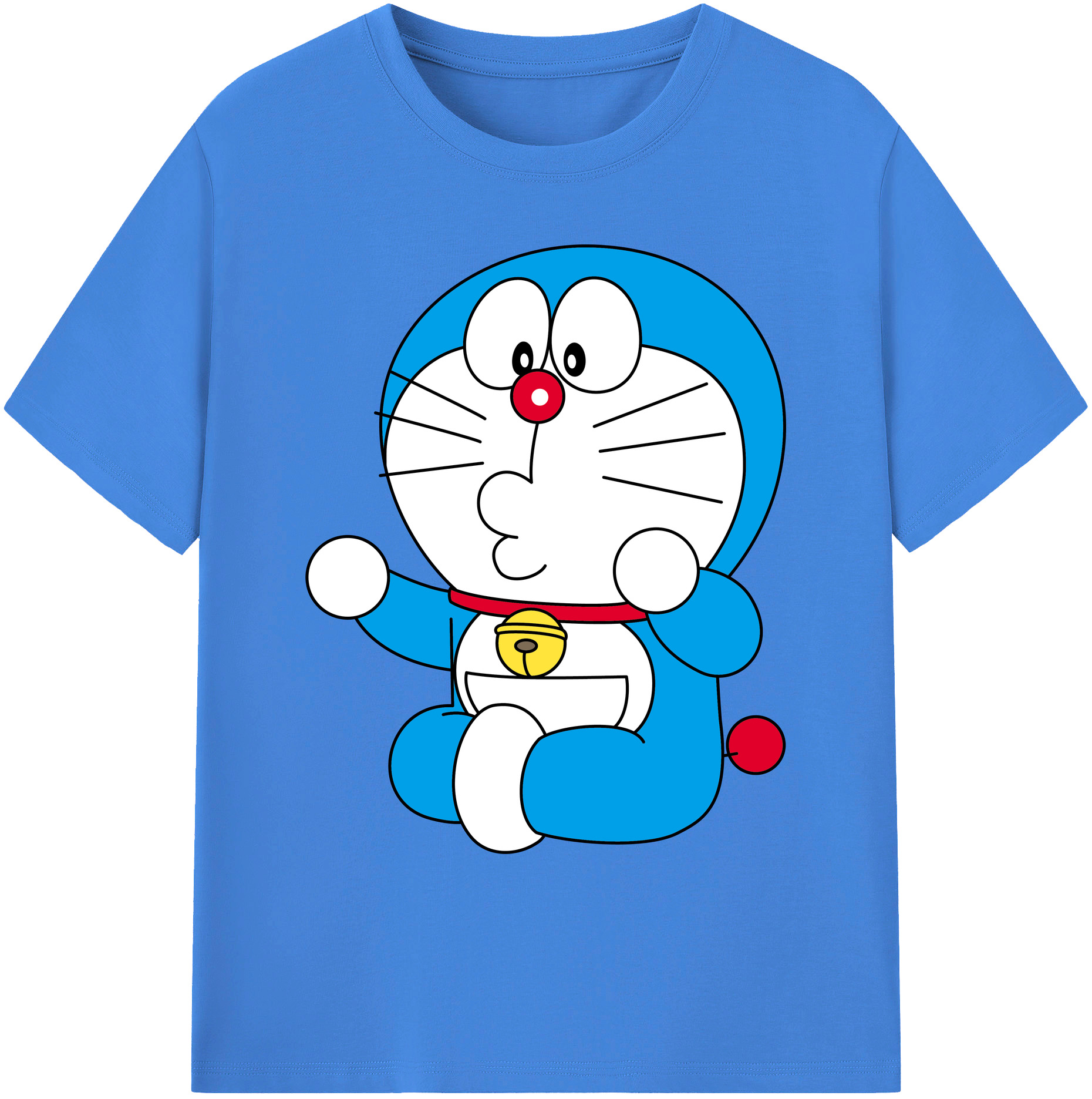 （画像用） ドラえもん Doraemon 綿100％ メンズ半袖Tシャツ｜肌触りやわらか＆通気性