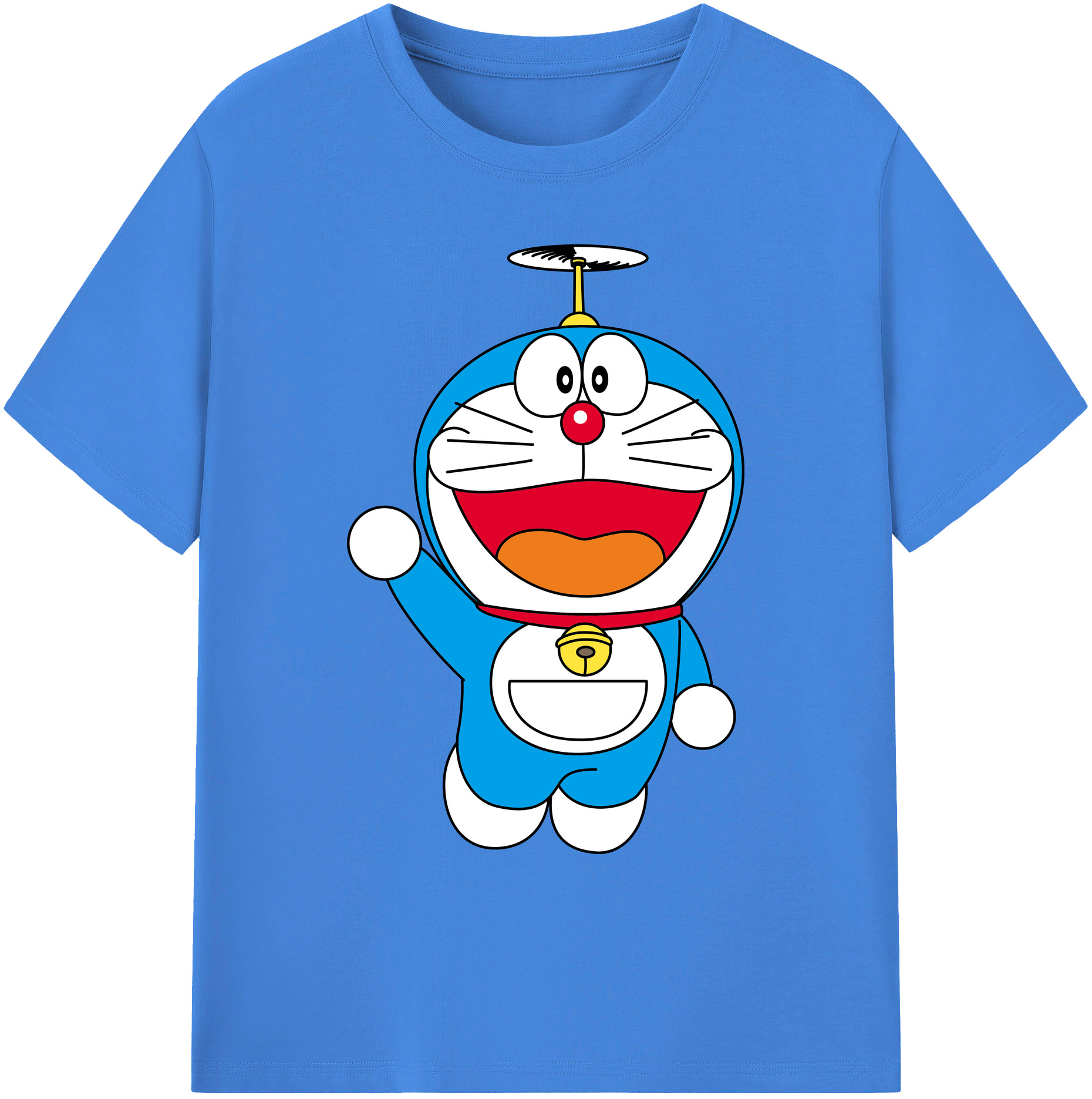 （画像用） ドラえもん Doraemon 綿100％ メンズ半袖Tシャツ｜肌触りやわらか＆通気性