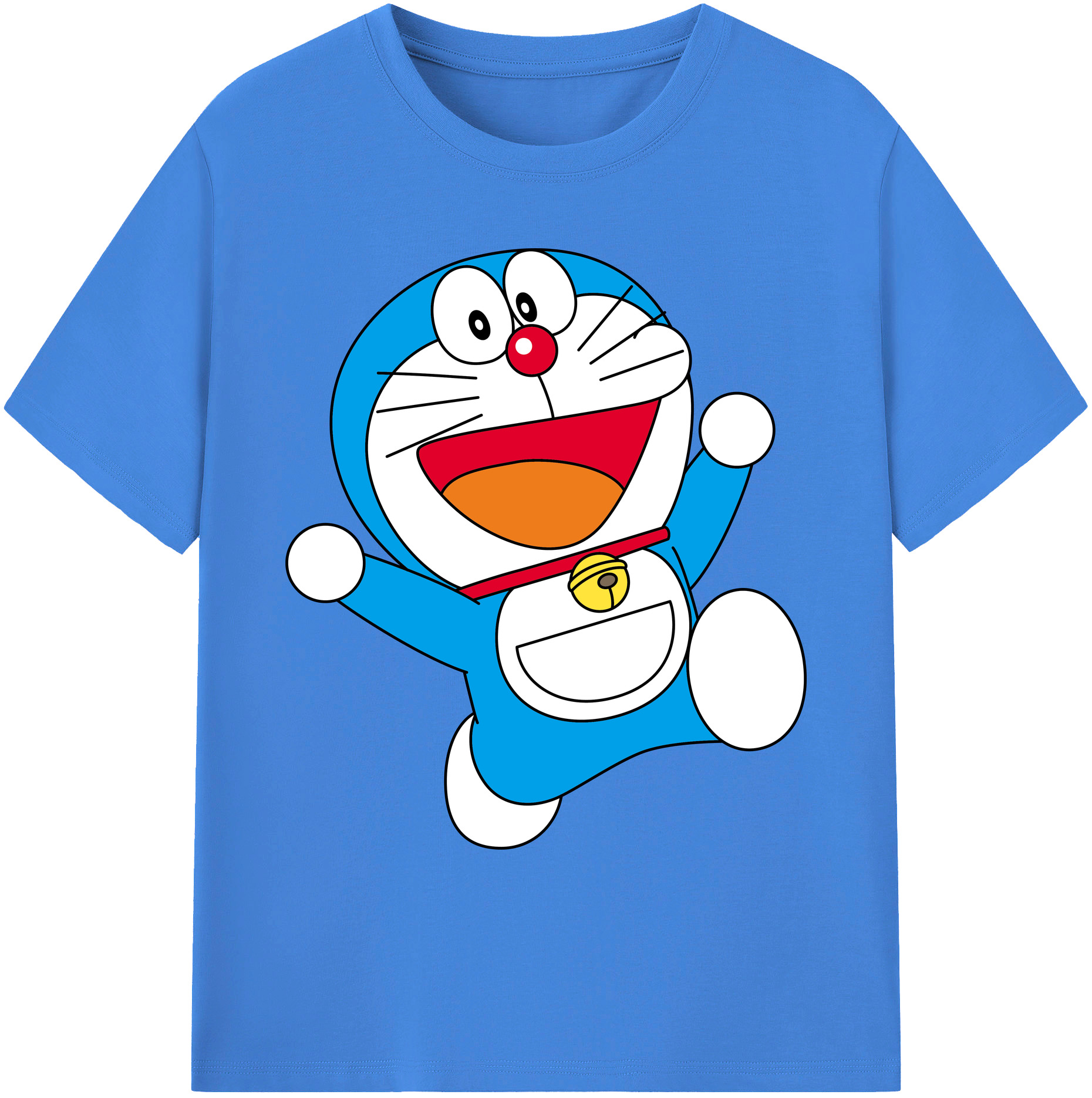 （画像用） ドラえもん Doraemon 綿100％ メンズ半袖Tシャツ｜肌触りやわらか＆通気性