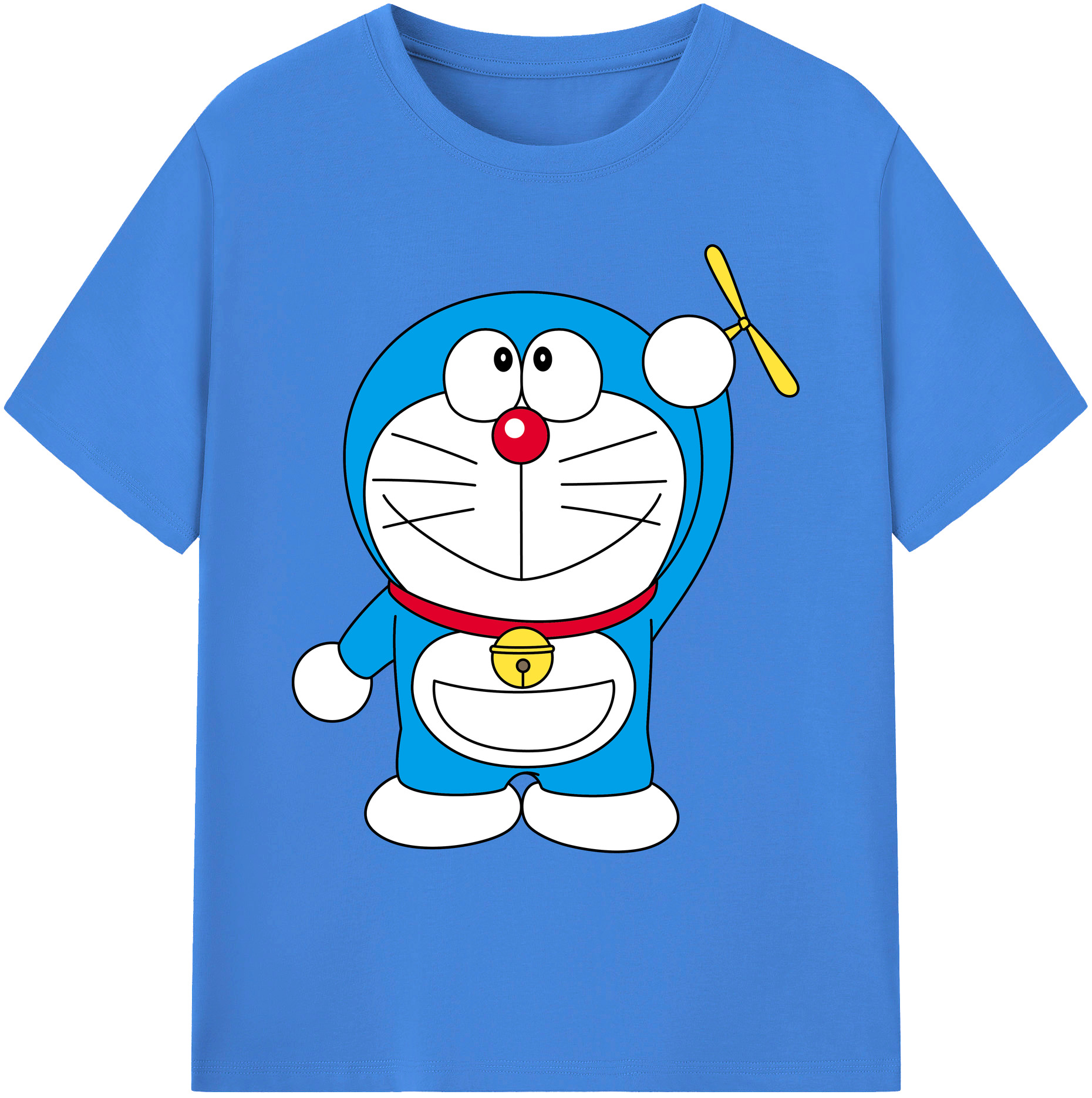 （画像用） ドラえもん Doraemon 綿100％ メンズ半袖Tシャツ｜肌触りやわらか＆通気性