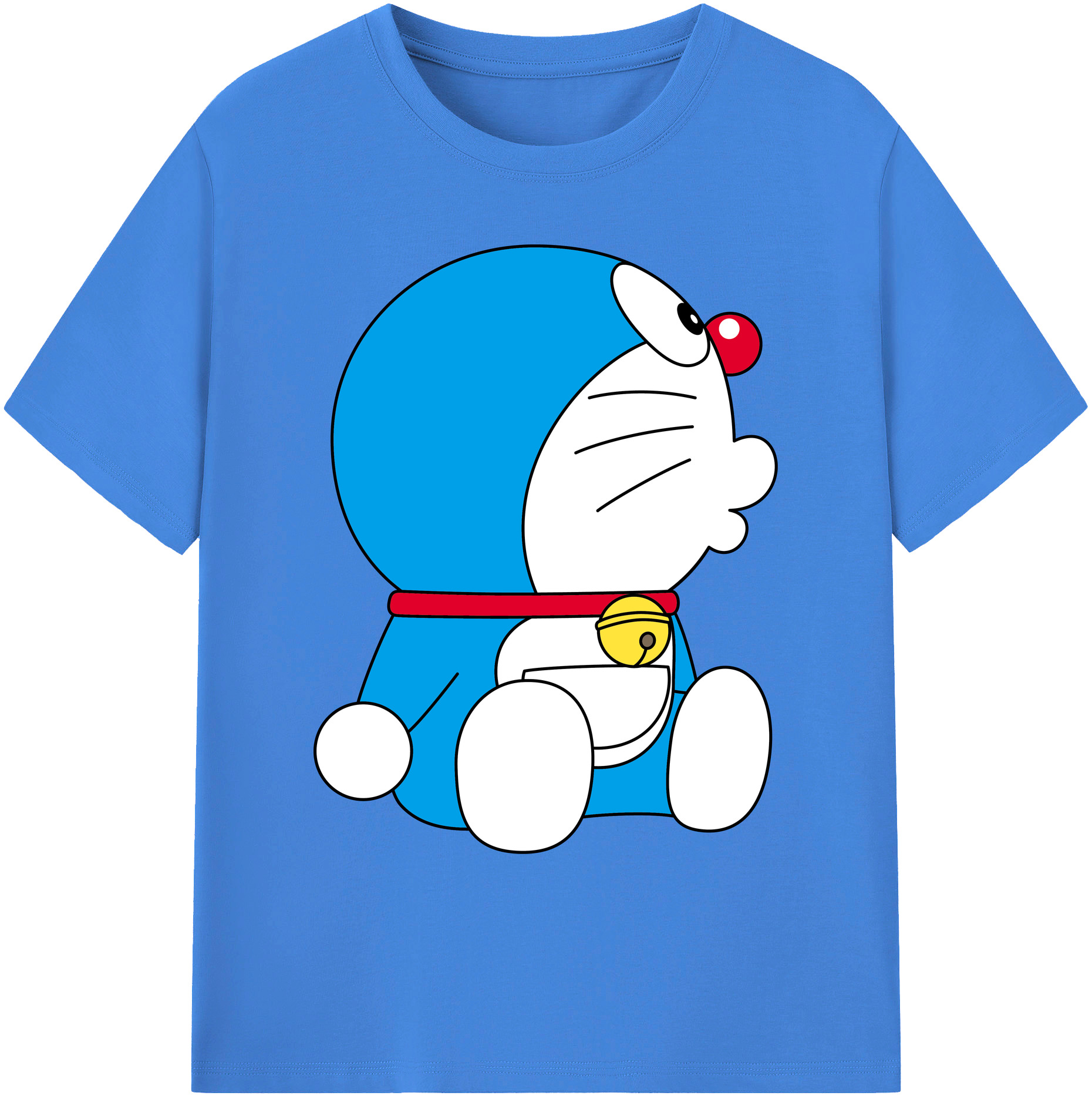 （画像用） ドラえもん Doraemon 綿100％ メンズ半袖Tシャツ｜肌触りやわらか＆通気性