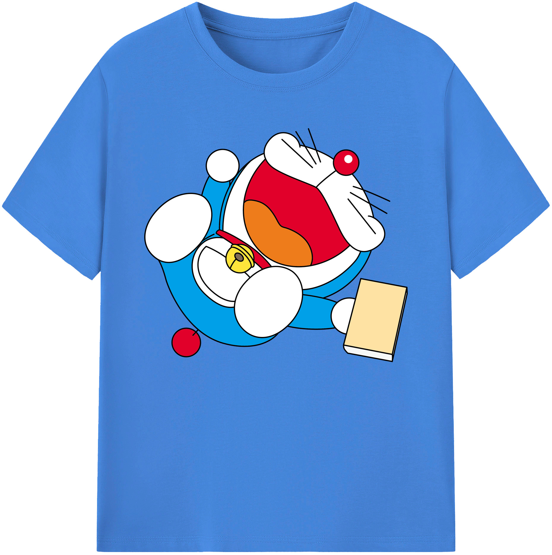 （画像用） ドラえもん Doraemon 綿100％ メンズ半袖Tシャツ｜肌触りやわらか＆通気性