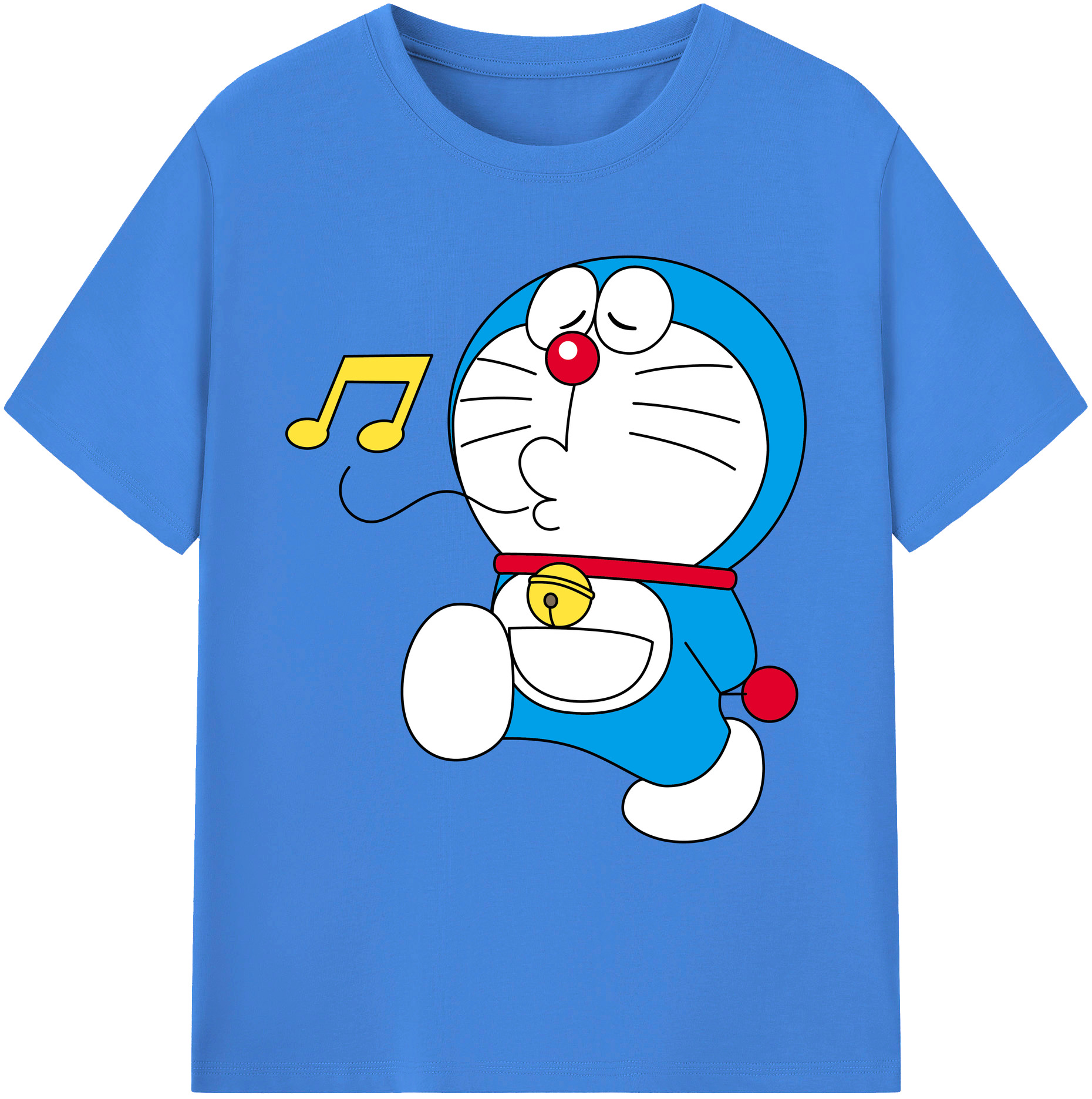 （画像用） ドラえもん Doraemon 綿100％ メンズ半袖Tシャツ｜肌触りやわらか＆通気性