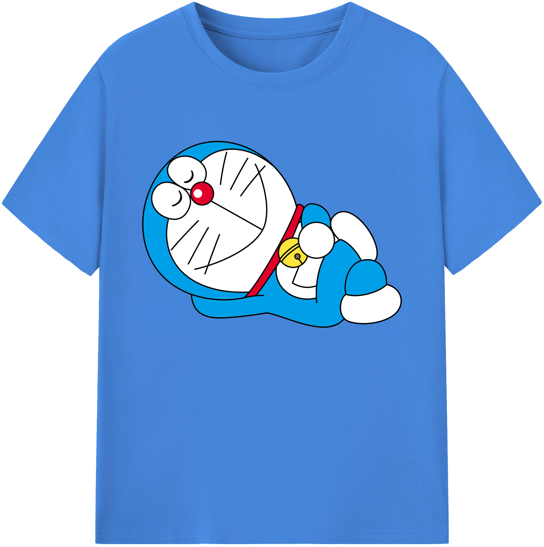 （画像用） ドラえもん Doraemon 綿100％ メンズ半袖Tシャツ｜肌触りやわらか＆通気性