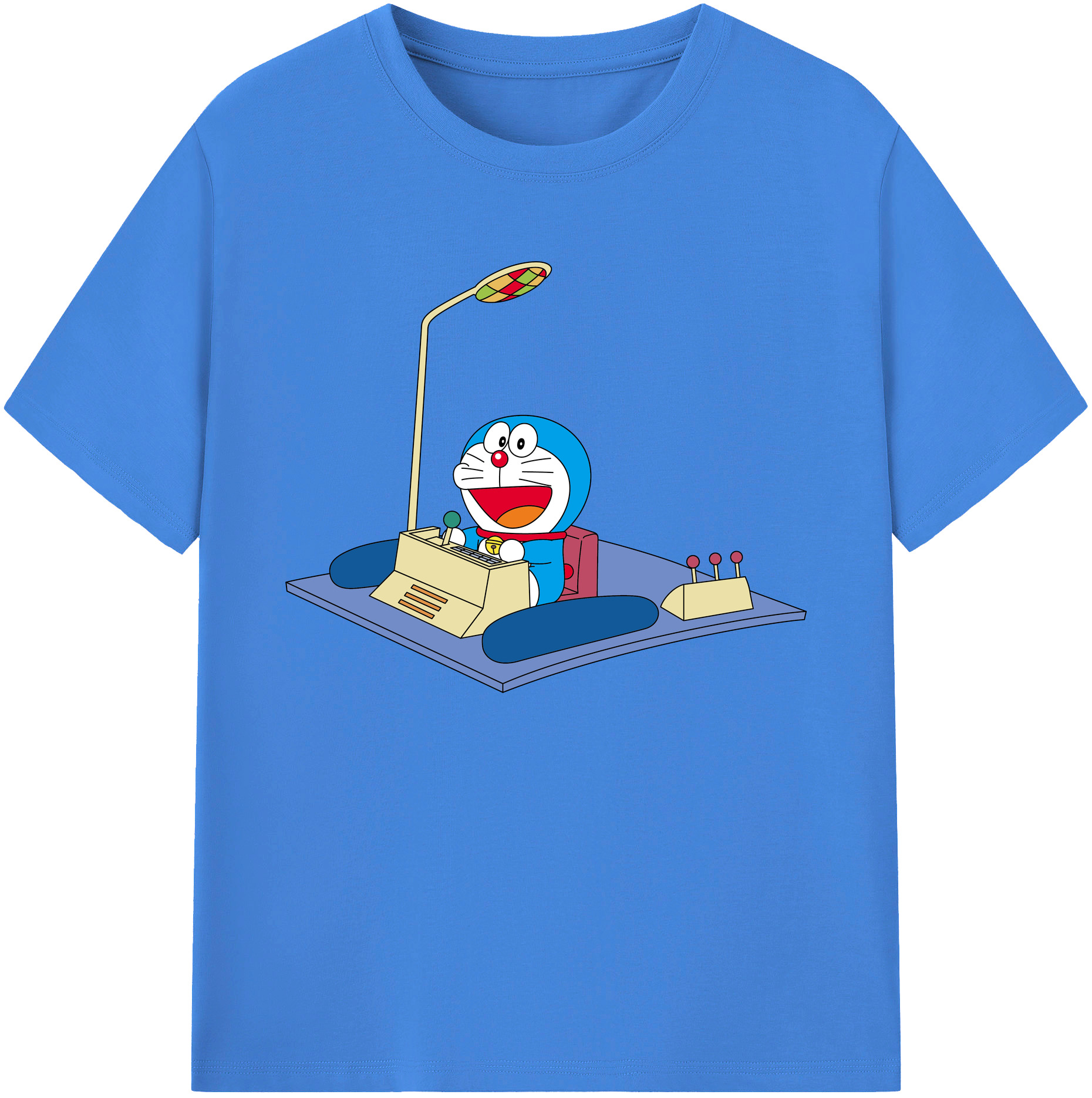 （画像用） ドラえもん Doraemon 綿100％ メンズ半袖Tシャツ｜肌触りやわらか＆通気性