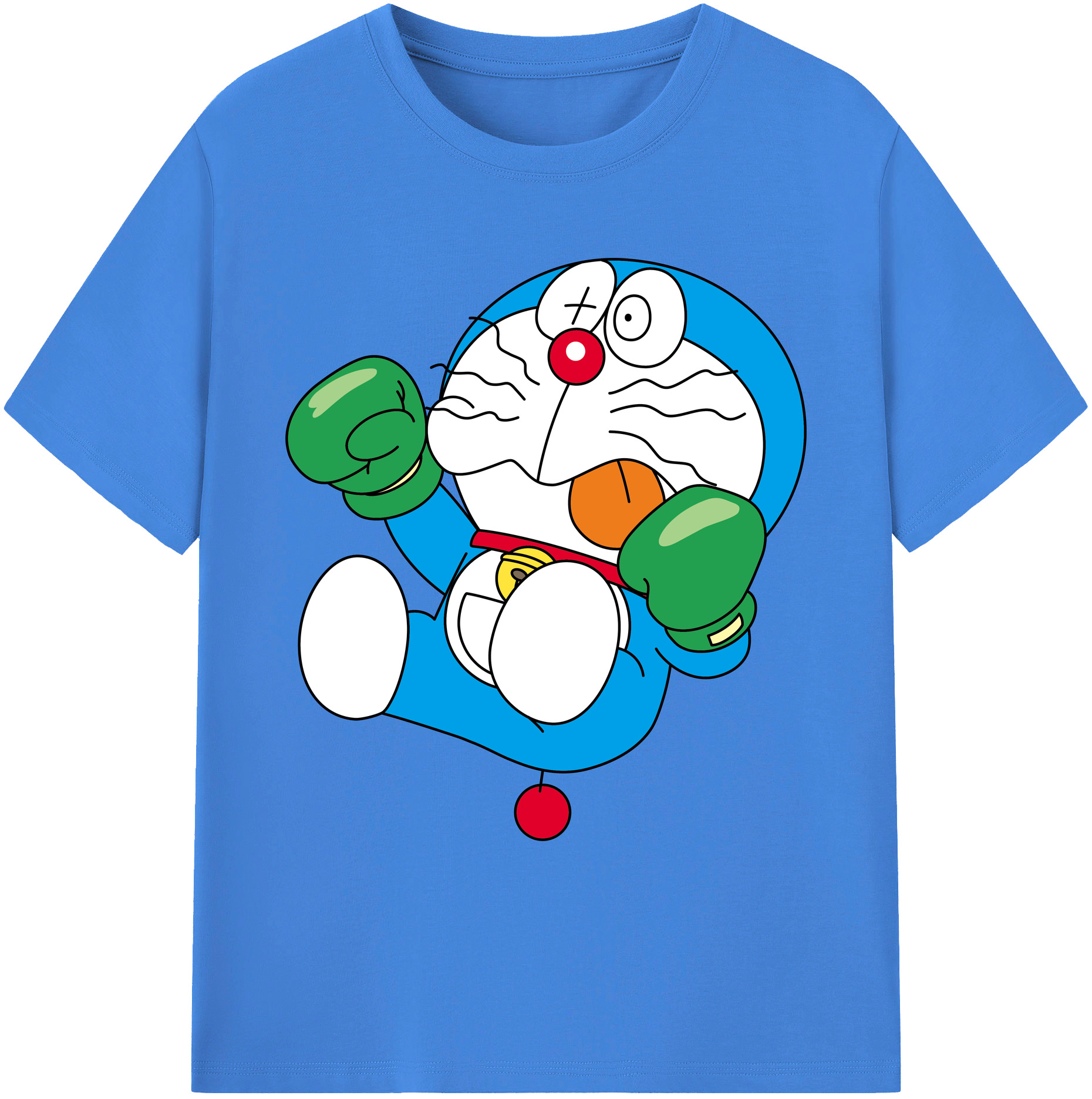 （画像用） ドラえもん Doraemon 綿100％ メンズ半袖Tシャツ｜肌触りやわらか＆通気性