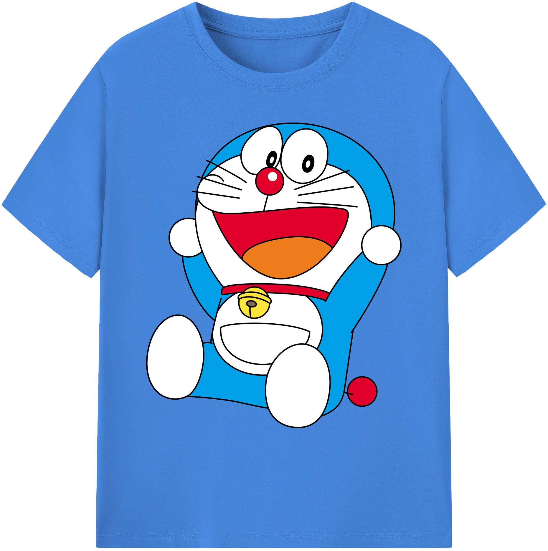（画像用） ドラえもん Doraemon 綿100％ メンズ半袖Tシャツ｜肌触りやわらか＆通気性