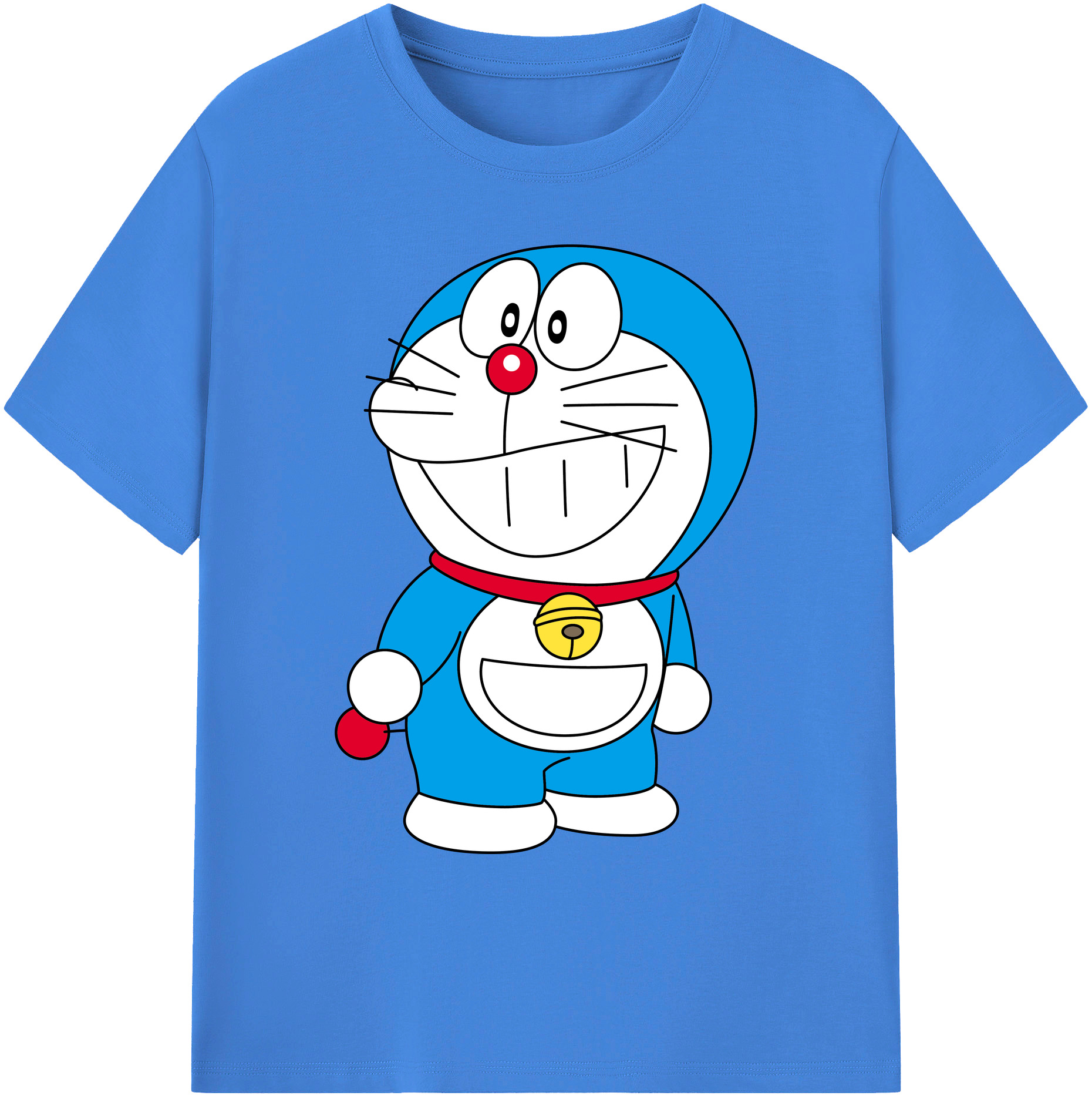（画像用） ドラえもん Doraemon 綿100％ メンズ半袖Tシャツ｜肌触りやわらか＆通気性