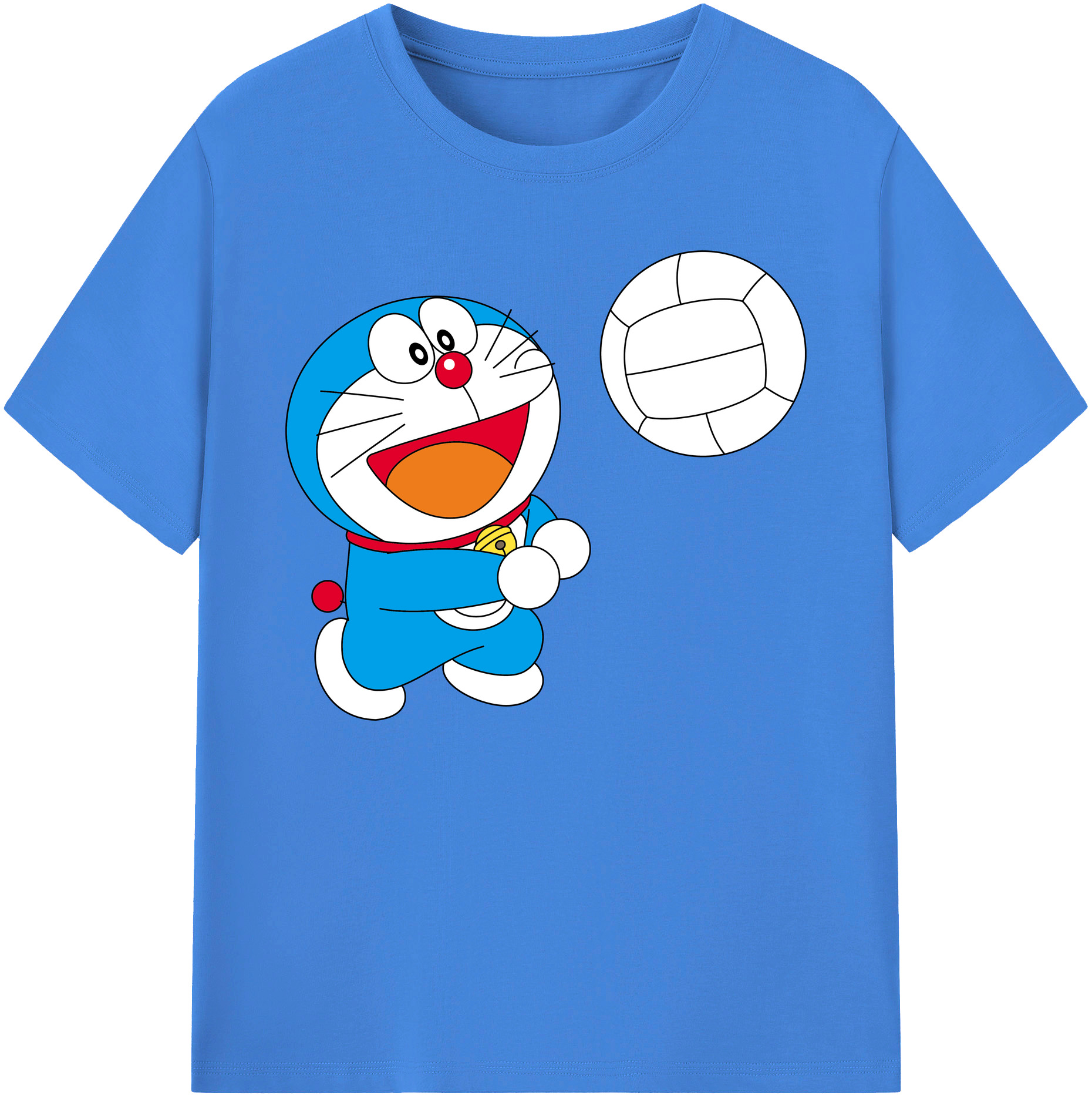 （画像用） ドラえもん Doraemon 綿100％ メンズ半袖Tシャツ｜肌触りやわらか＆通気性