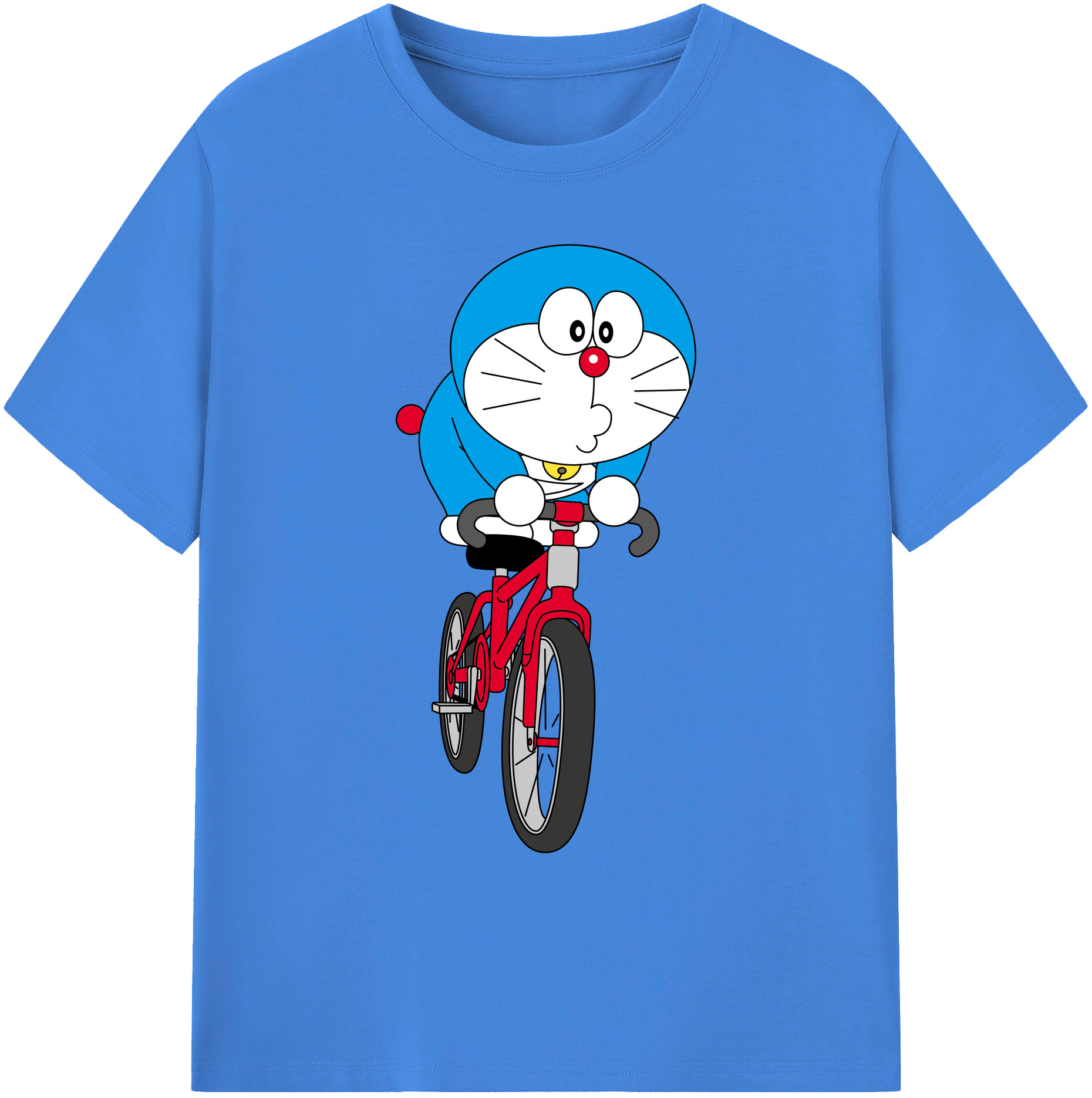 （画像用） ドラえもん Doraemon 綿100％ メンズ半袖Tシャツ｜肌触りやわらか＆通気性