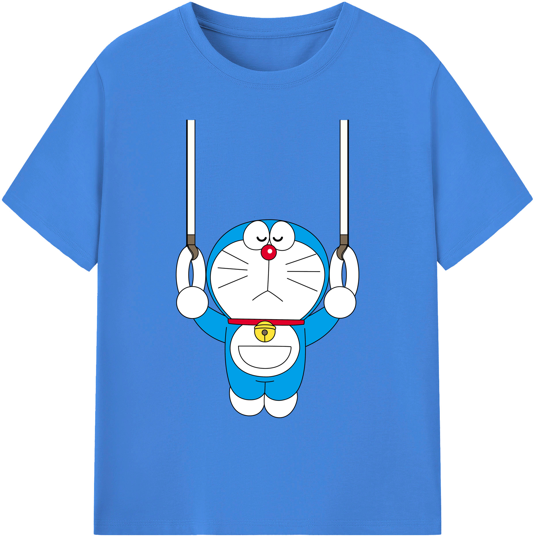 （画像用） ドラえもん Doraemon 綿100％ メンズ半袖Tシャツ｜肌触りやわらか＆通気性