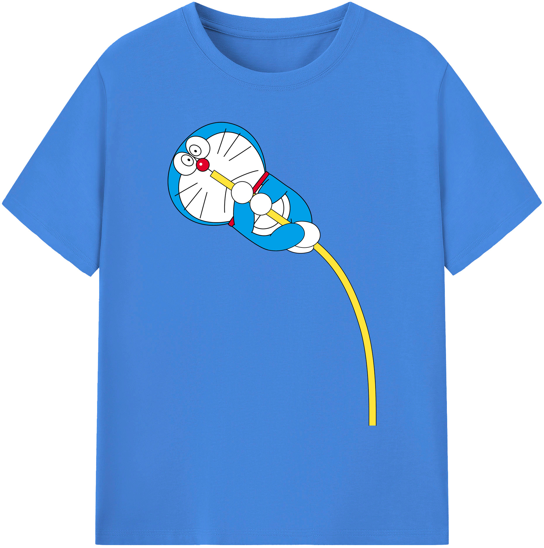 （画像用） ドラえもん Doraemon 綿100％ メンズ半袖Tシャツ｜肌触りやわらか＆通気性