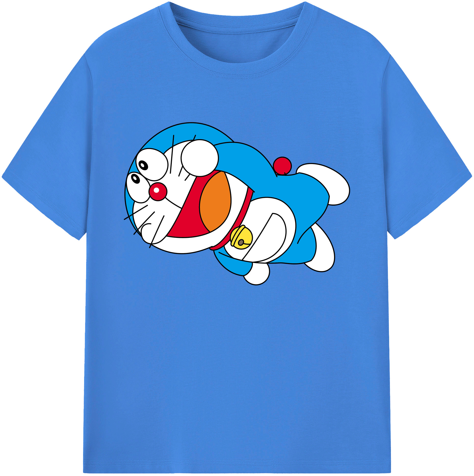 （画像用） ドラえもん Doraemon 綿100％ メンズ半袖Tシャツ｜肌触りやわらか＆通気性