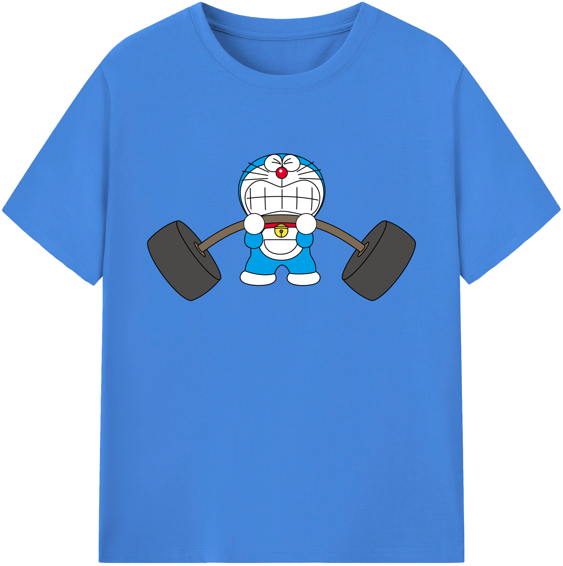 （画像用） ドラえもん Doraemon 綿100％ メンズ半袖Tシャツ｜肌触りやわらか＆通気性