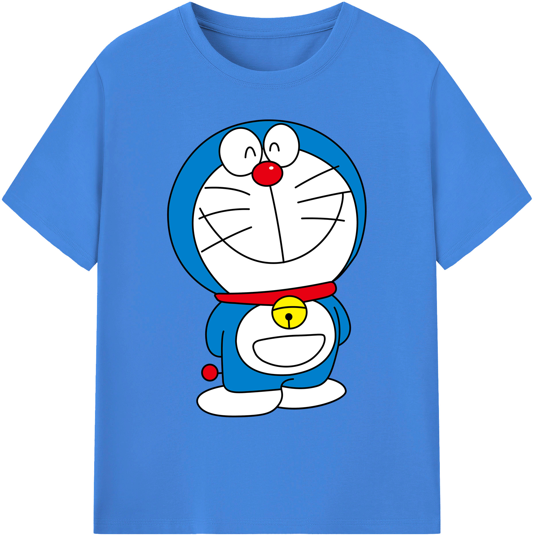 （画像用） ドラえもん Doraemon 綿100％ メンズ半袖Tシャツ｜肌触りやわらか＆通気性