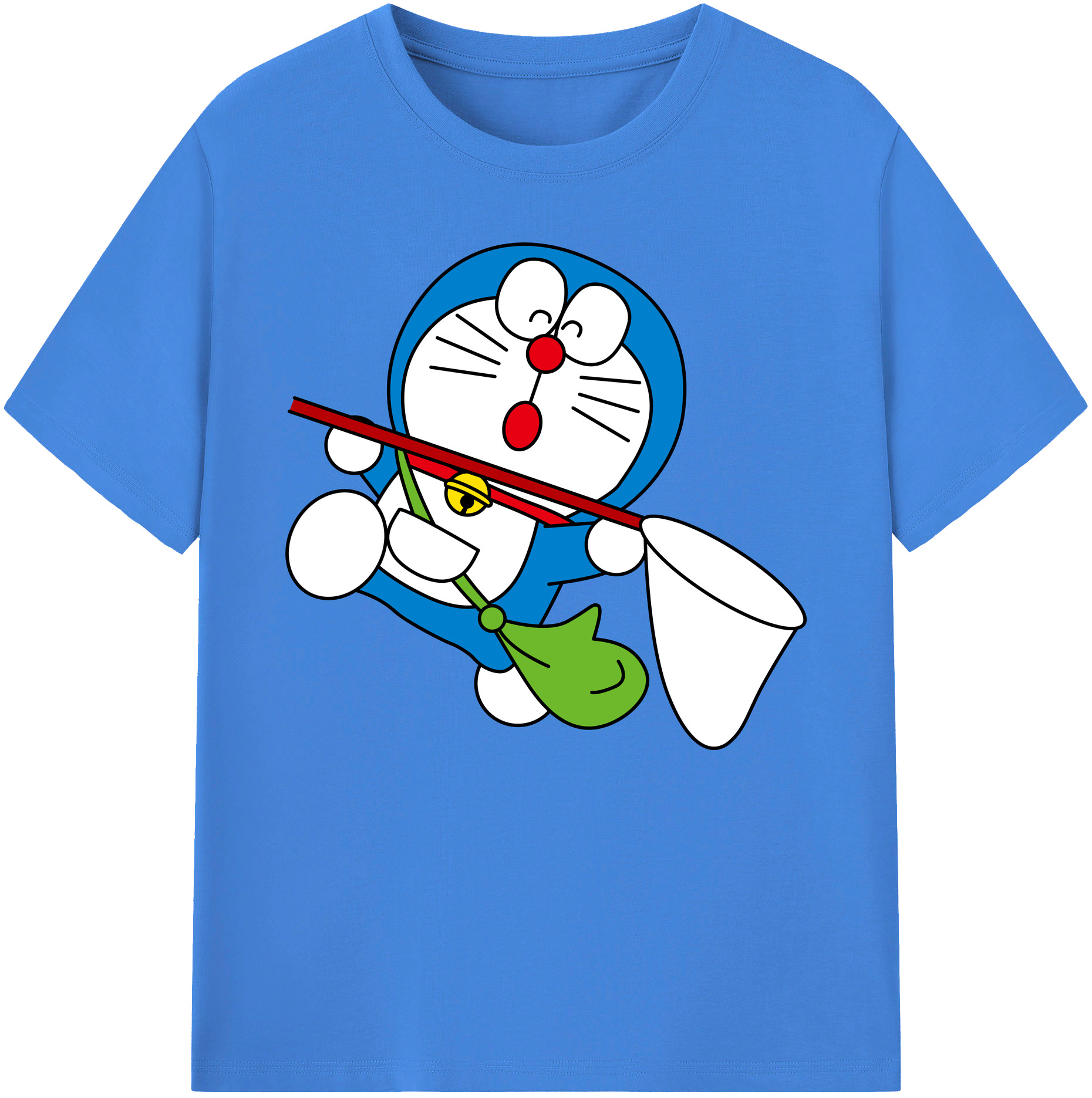 （画像用） ドラえもん Doraemon 綿100％ メンズ半袖Tシャツ｜肌触りやわらか＆通気性