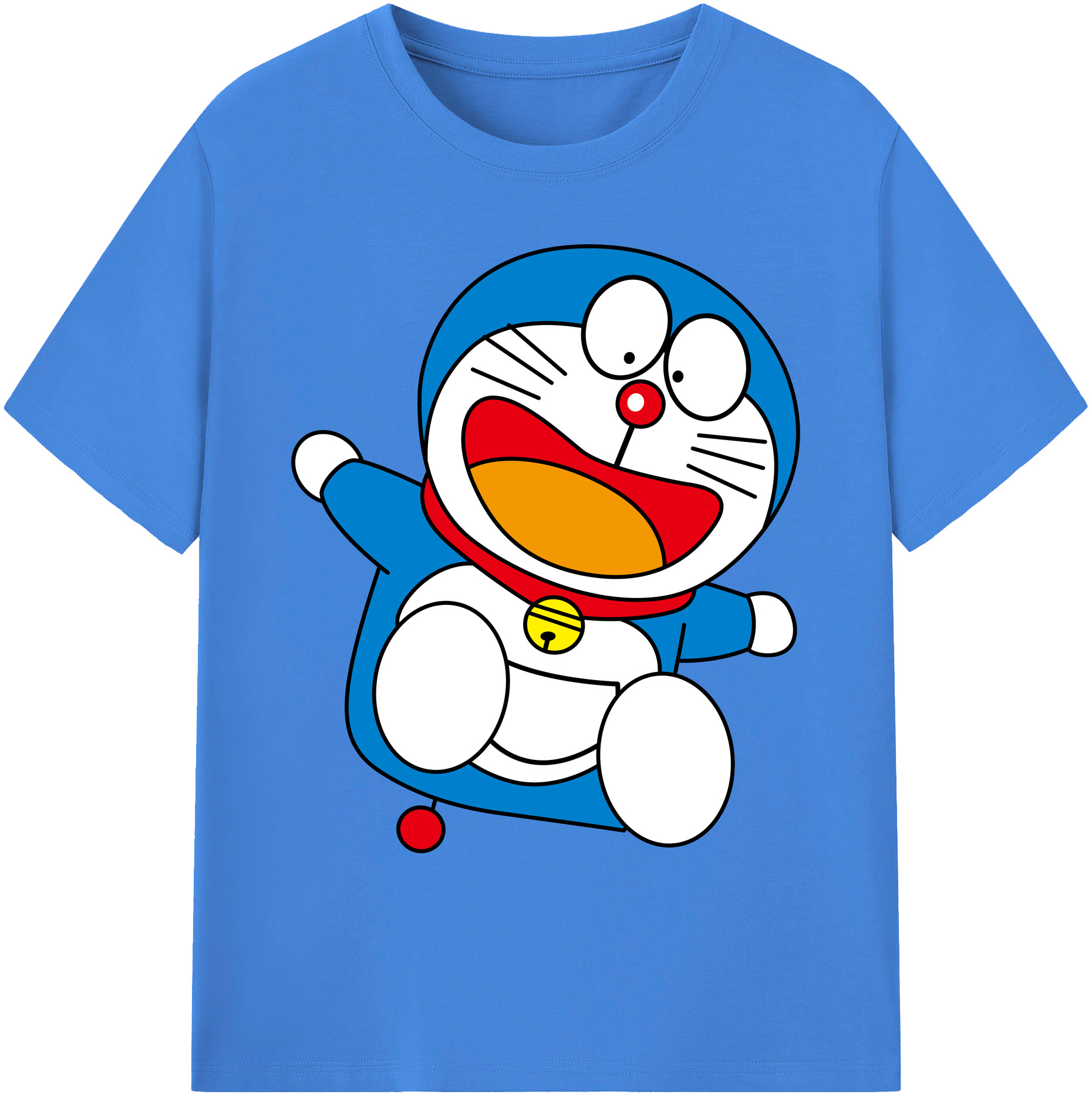 （画像用） ドラえもん Doraemon 綿100％ メンズ半袖Tシャツ｜肌触りやわらか＆通気性